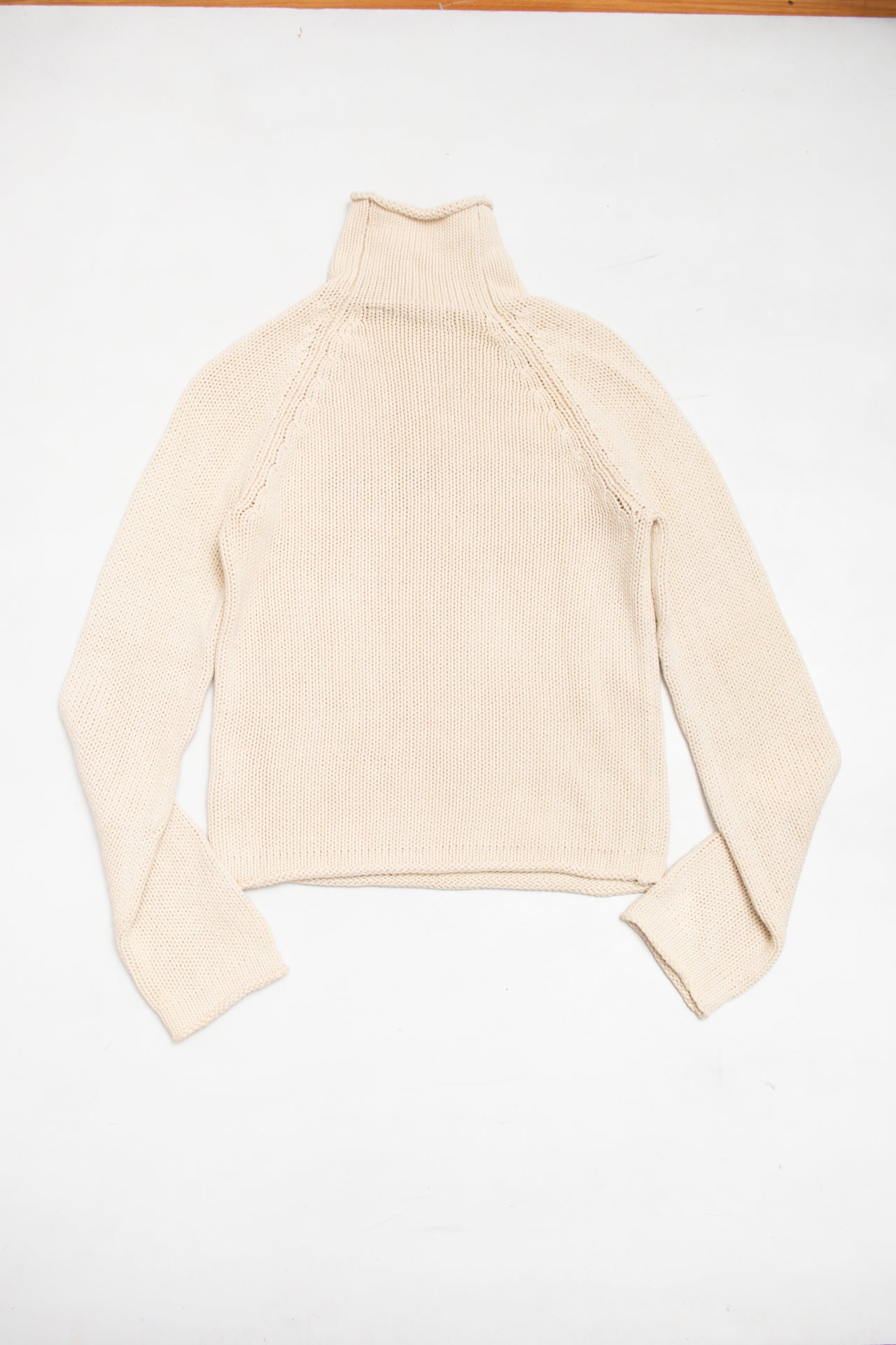 #05 DKNY *cream cotton turtle neck jumper | c. 165 | size 8/10