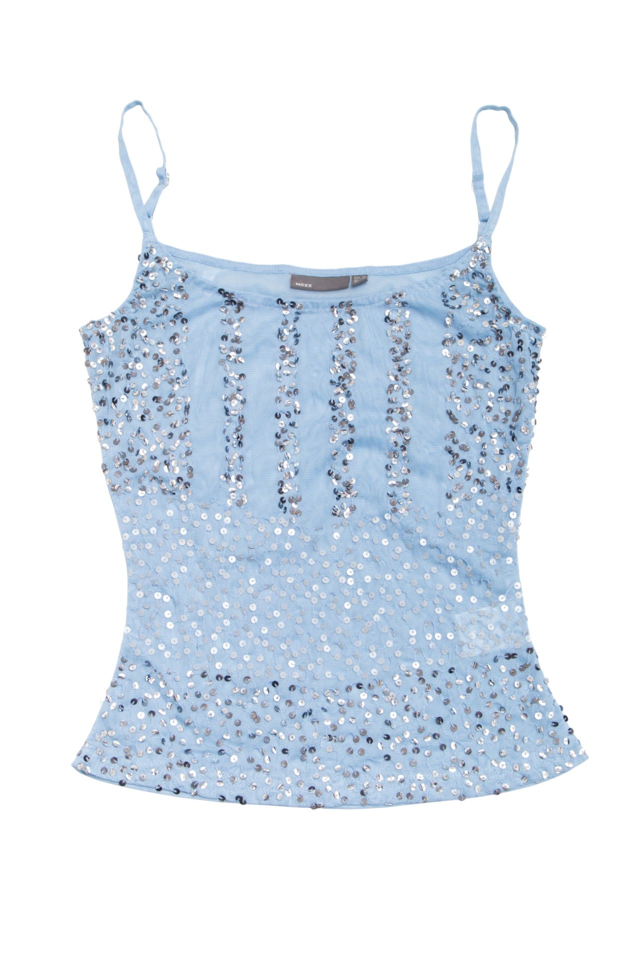 #07 Mexx sequinned baby blue cami | c. 165 | size 6/8
