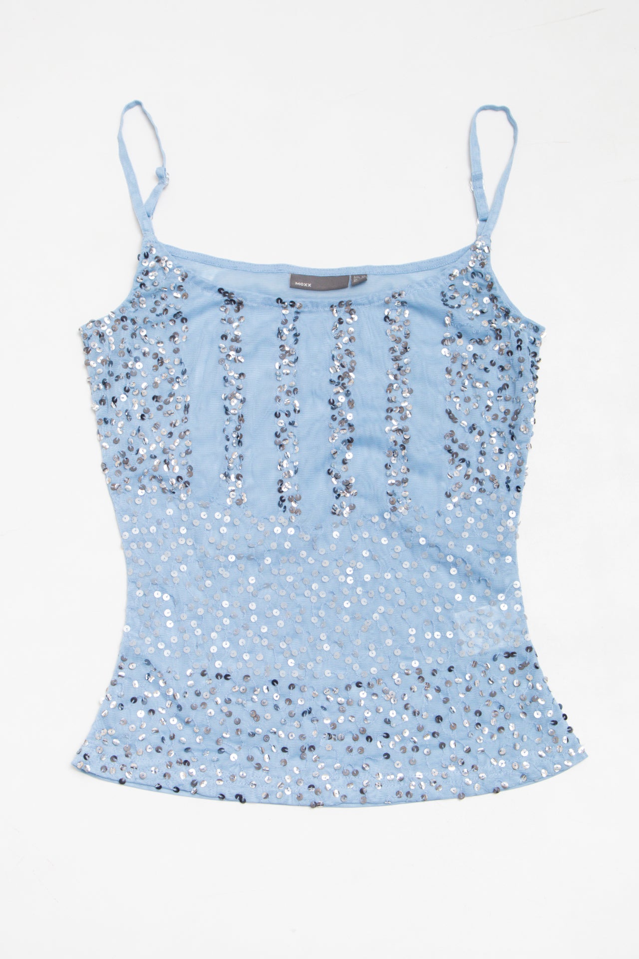 #07 Mexx sequinned baby blue cami | c. 165 | size 6/8