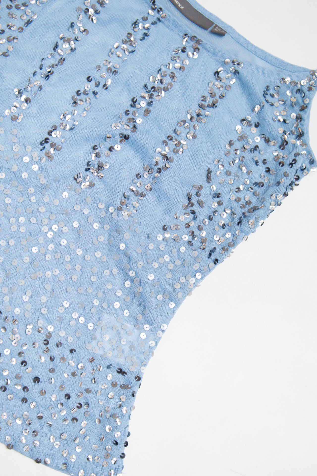 #07 Mexx sequinned baby blue cami | c. 165 | size 6/8