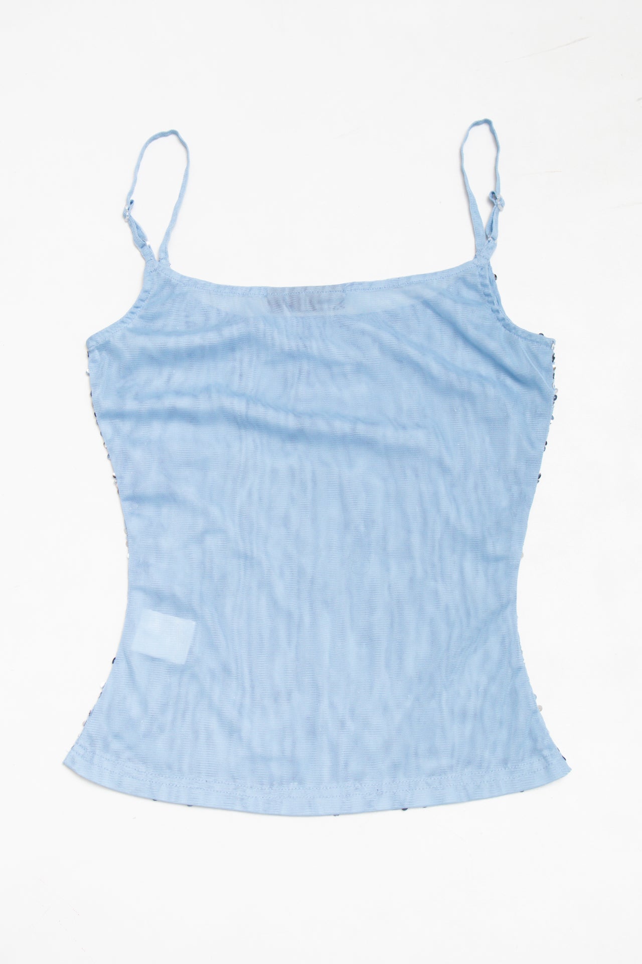 #07 Mexx sequinned baby blue cami | c. 165 | size 6/8
