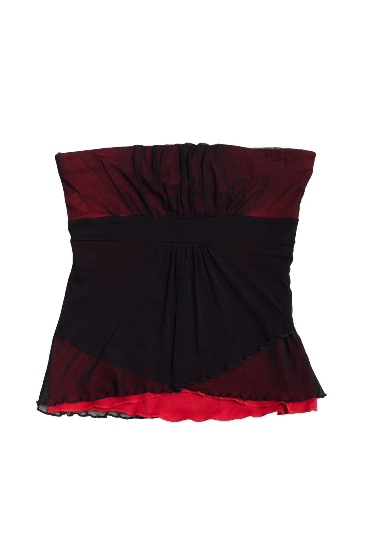 #08 Jennyfer strapless ruched chest top | c. 165 | size 10