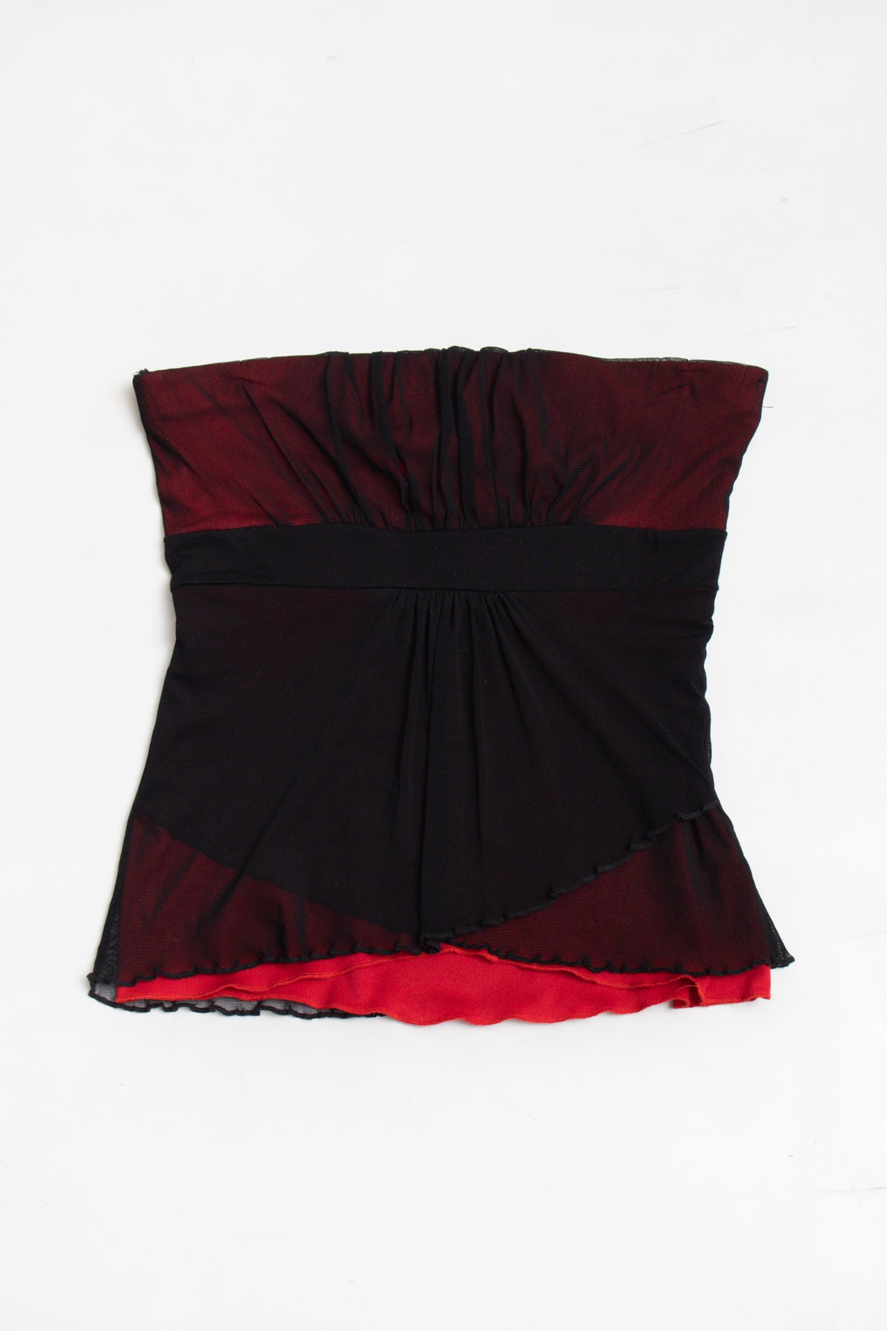 #08 Jennyfer strapless ruched chest top | c. 165 | size 10