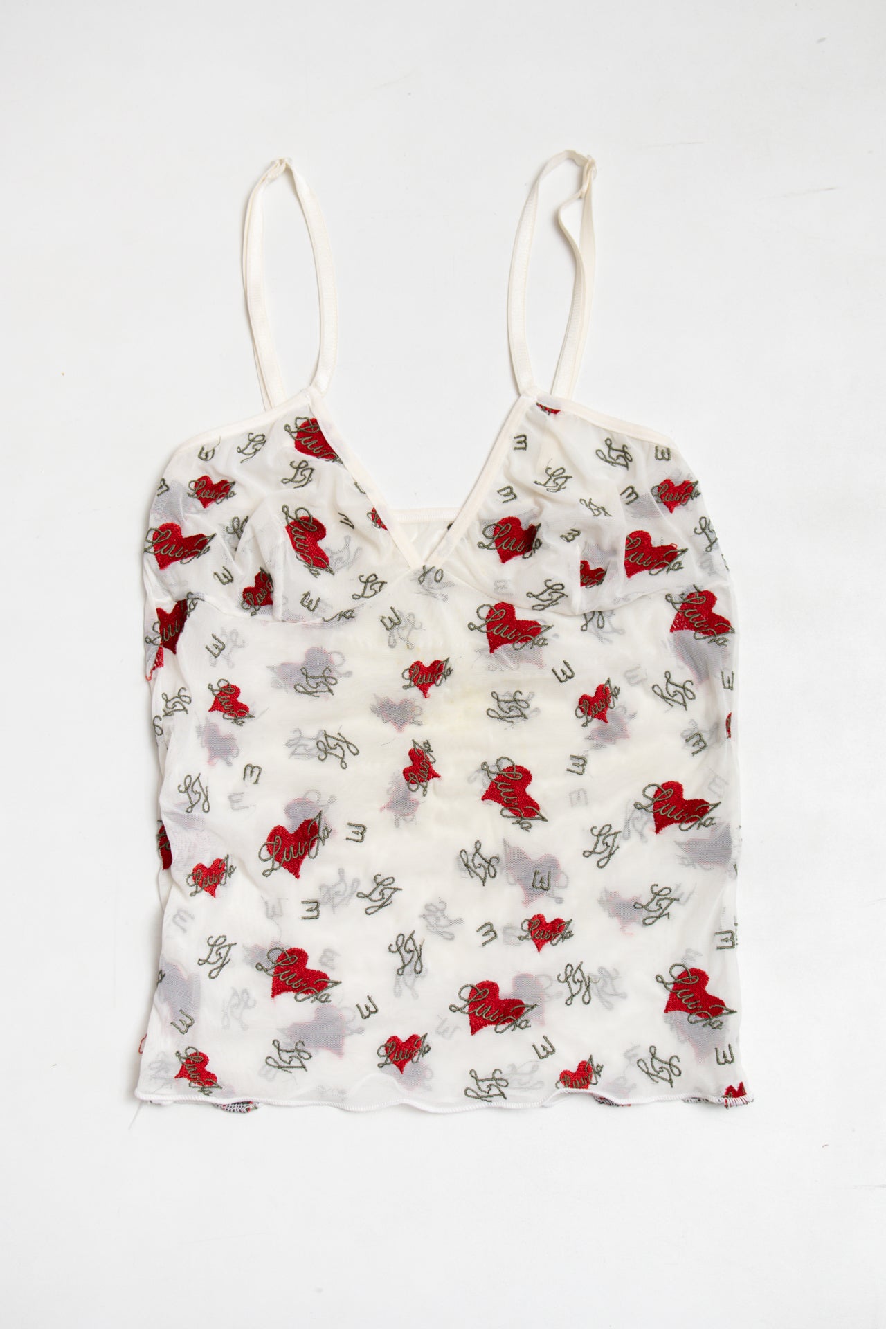 #09 Lui Ja embroidered mesh cami | c. 165 | size 8