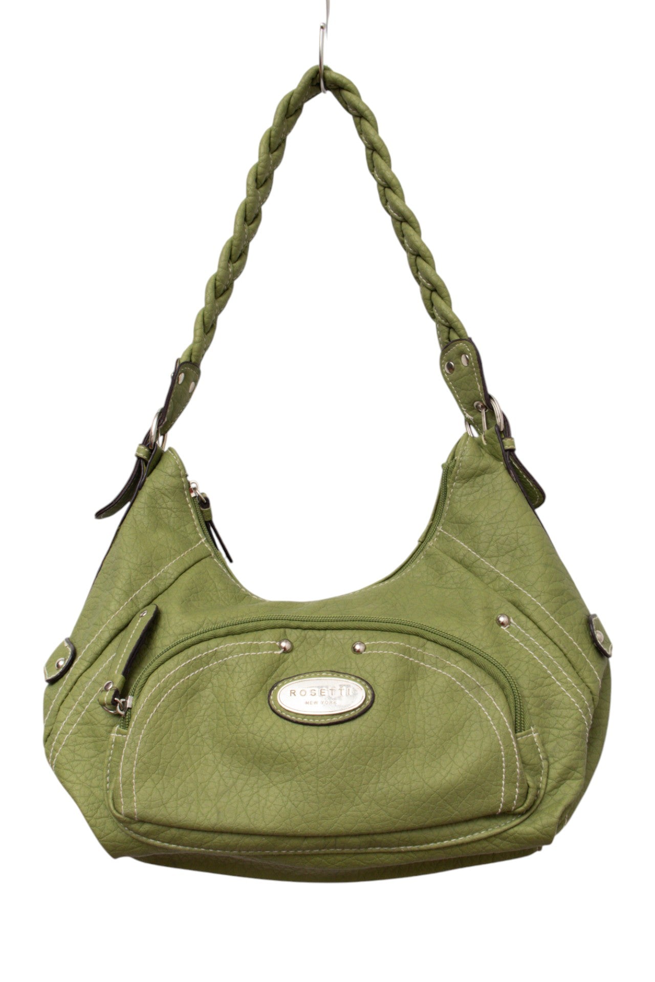 #216 Rosetti green PU leather bag | C 150