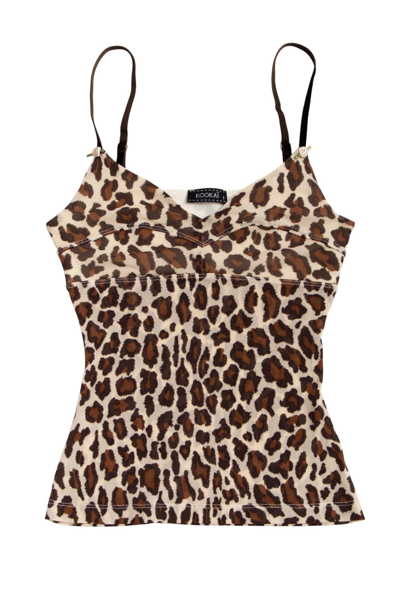 #20 Kookai leopard print cami | c. 165 | size 6/8