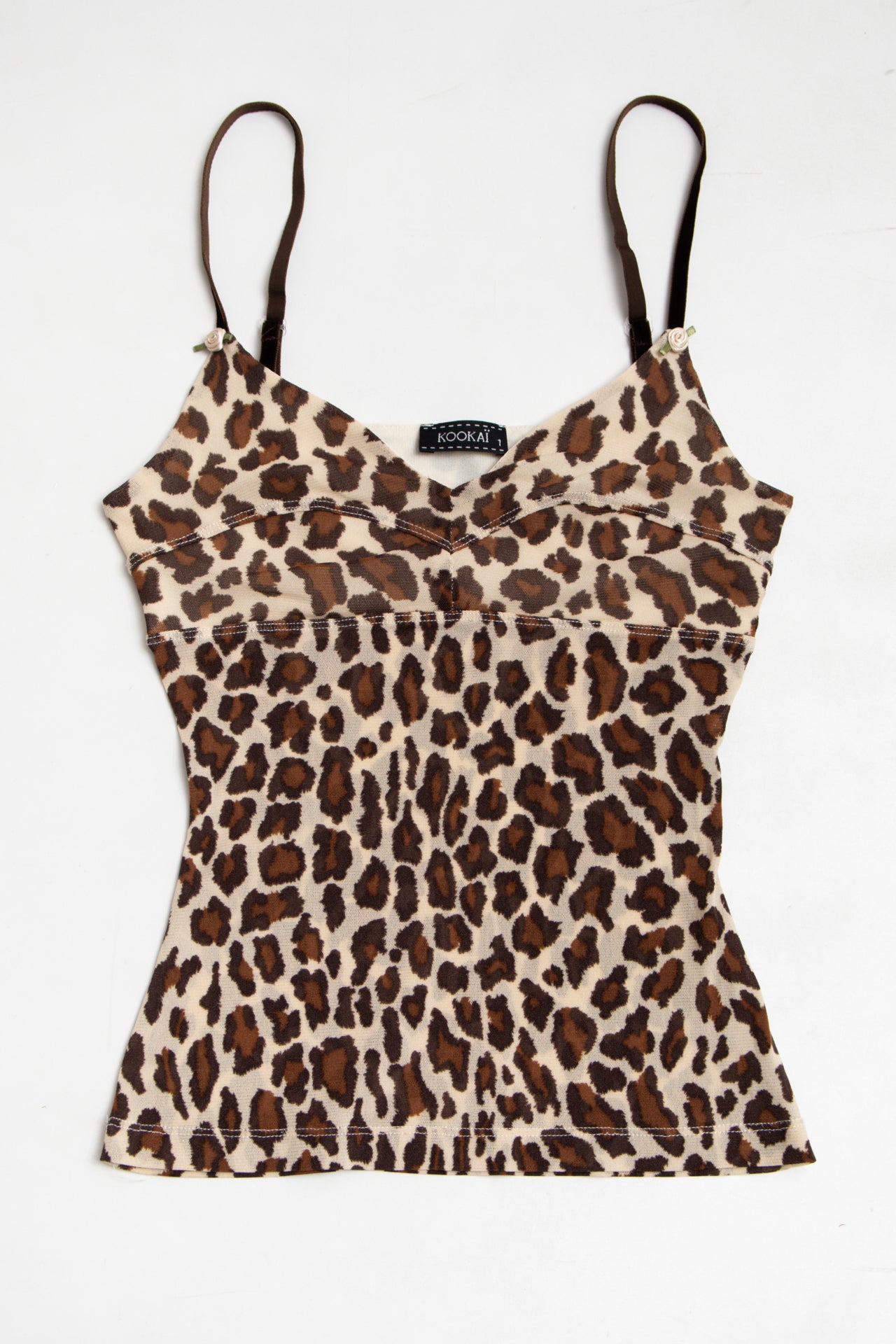 #20 Kookai leopard print cami | c. 165 | size 6/8