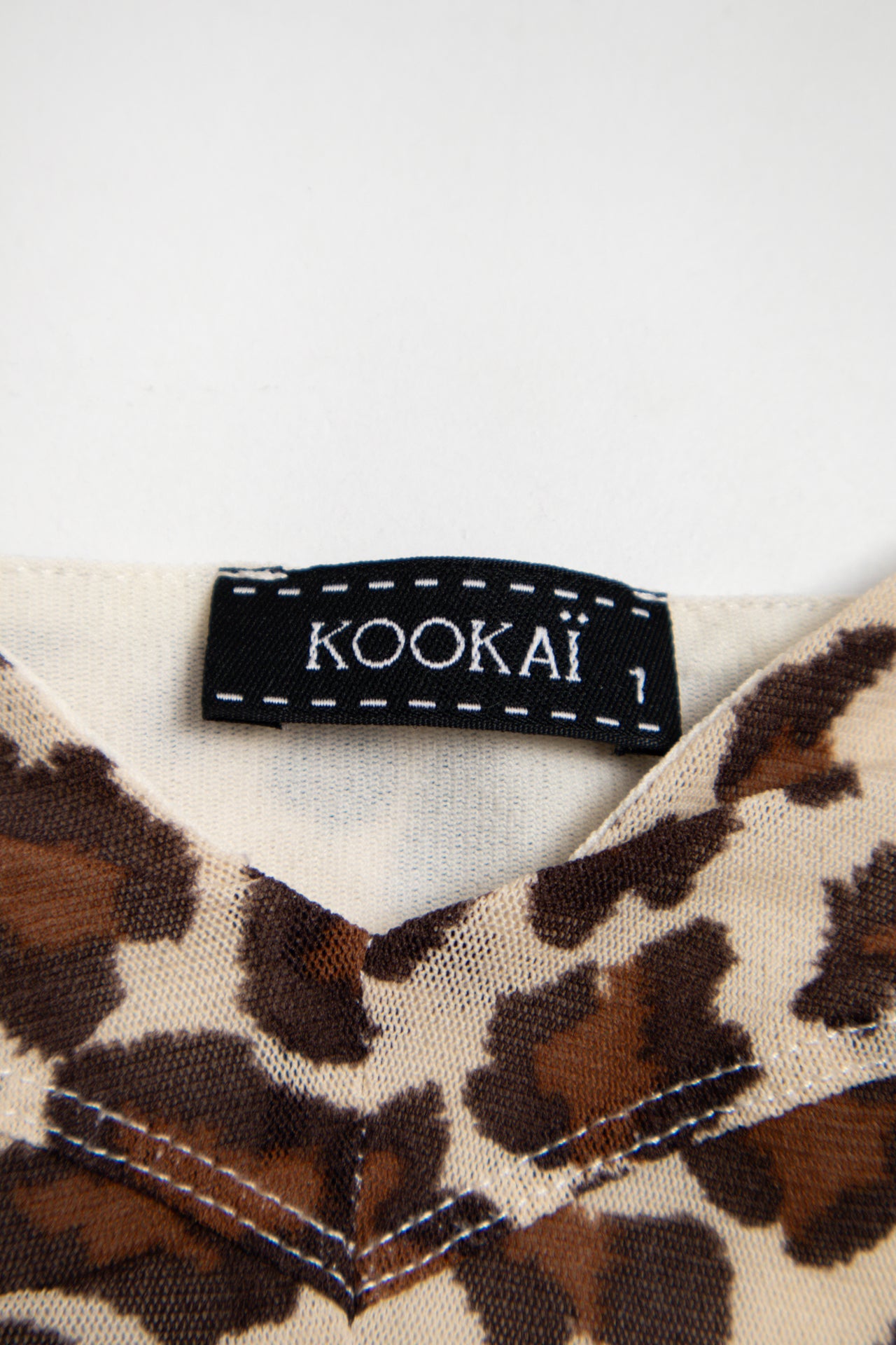 #20 Kookai leopard print cami | c. 165 | size 6/8