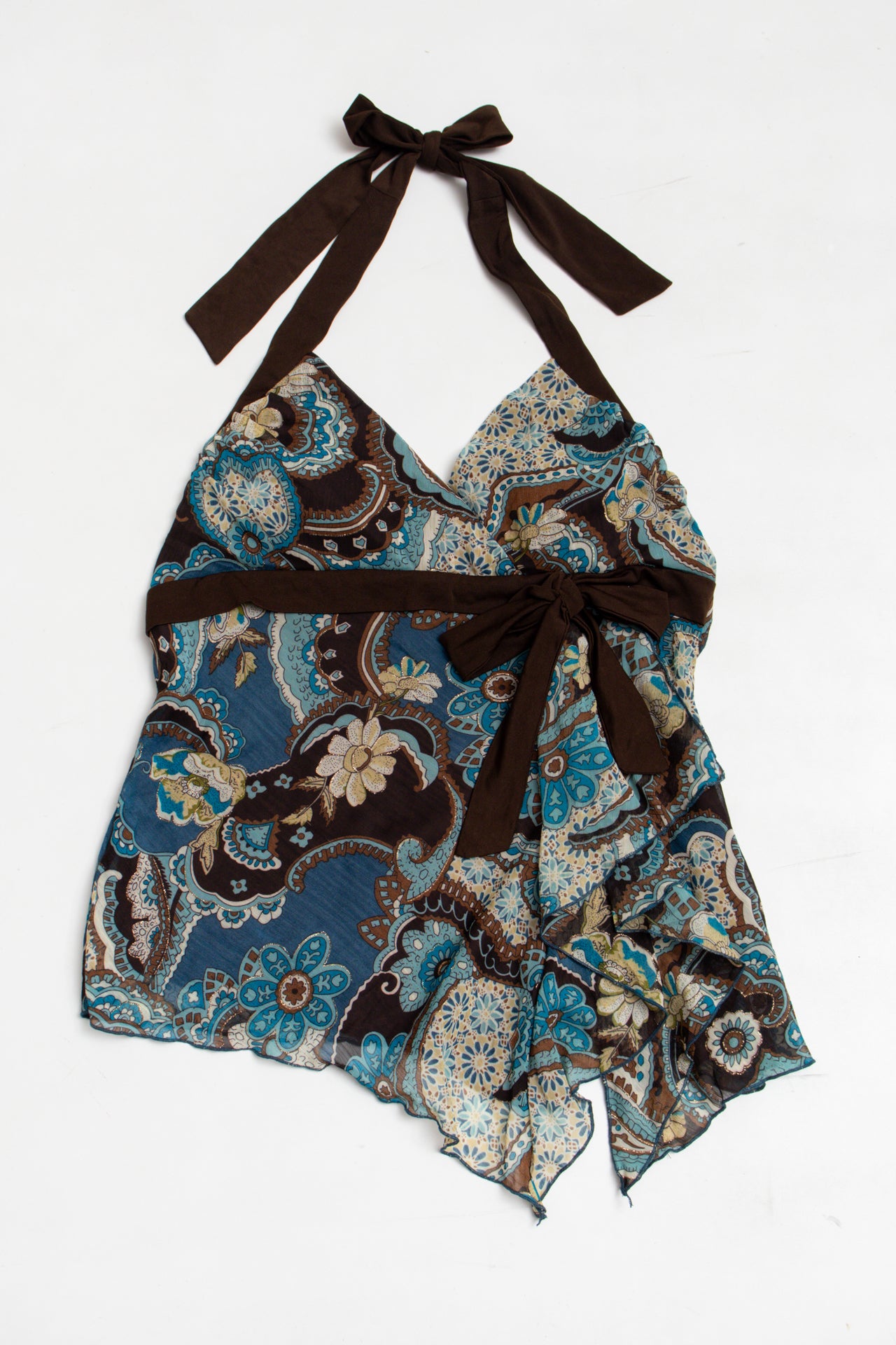 #28 Studio 1940 paisley glittered halter top | c. 165 | size 10