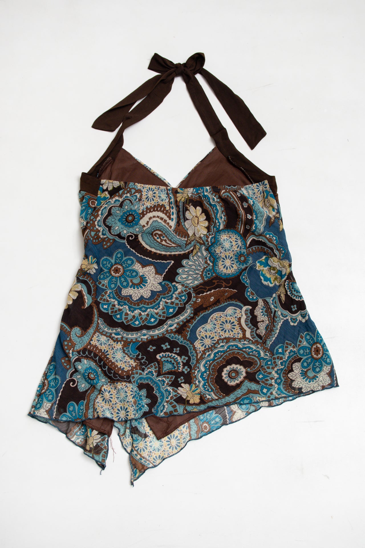 #28 Studio 1940 paisley glittered halter top | c. 165 | size 10