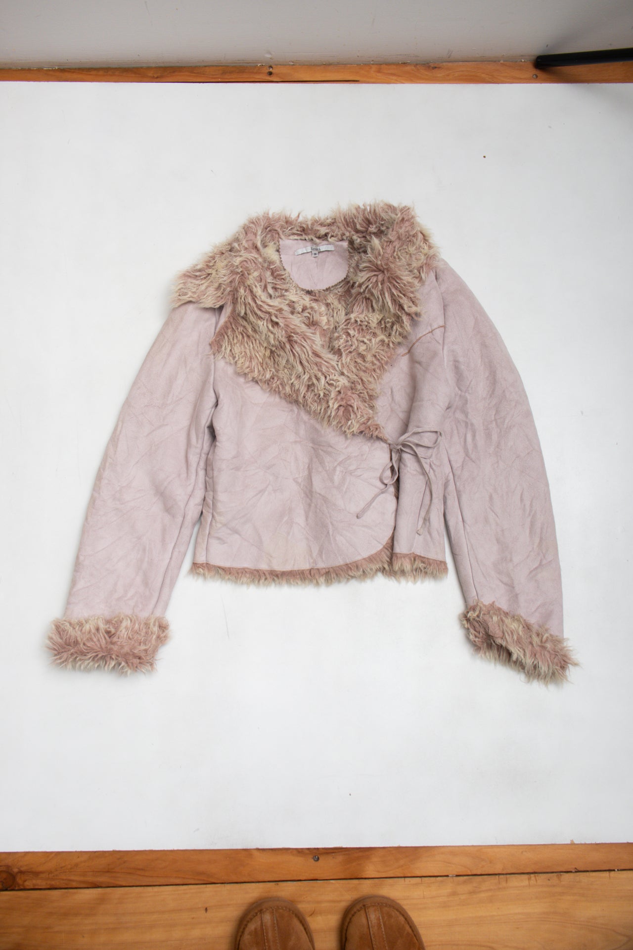 #228 washed pink winter jacket | c. 156 | size 6/8