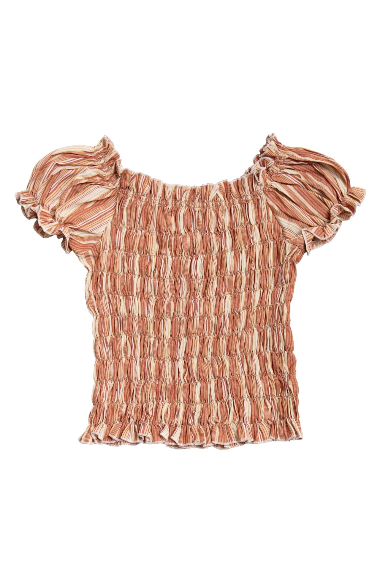 #40 Ricardo Santiago striped ruched top | c. 165 | size 8/10
