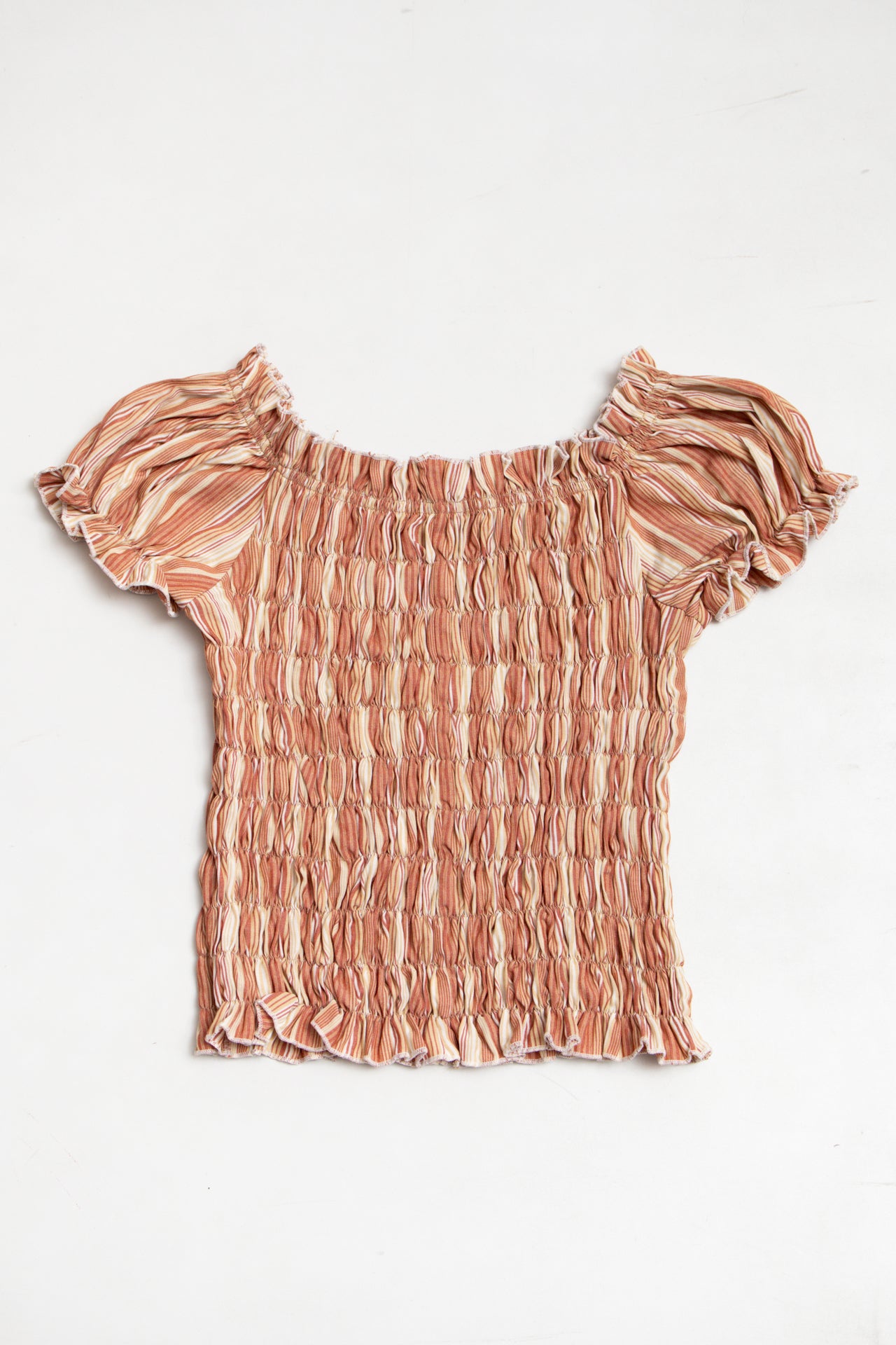 #40 Ricardo Santiago striped ruched top | c. 165 | size 8/10