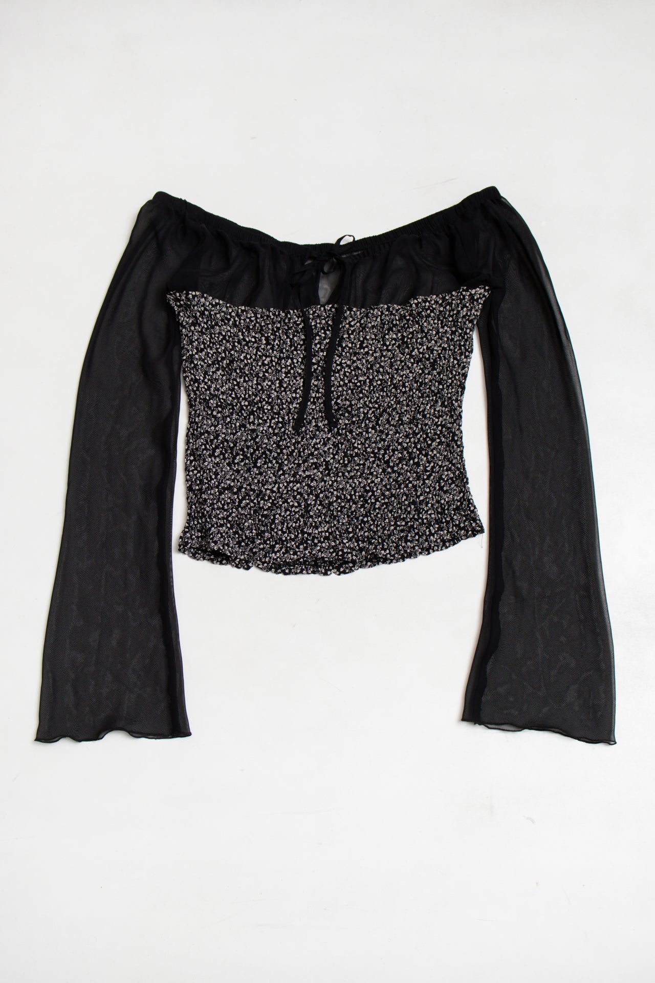 #41 Etam flared mesh sleeve top | c. 165 | size 10