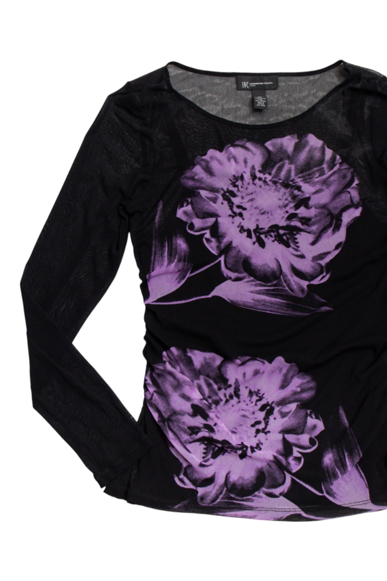 #43 International Concepts floral lined mesh top | c. 165 | size 12