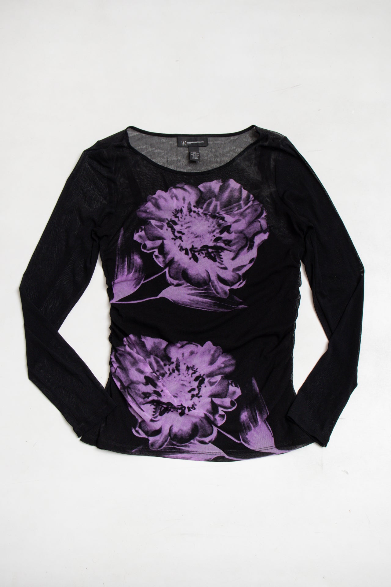#43 International Concepts floral lined mesh top | c. 165 | size 12