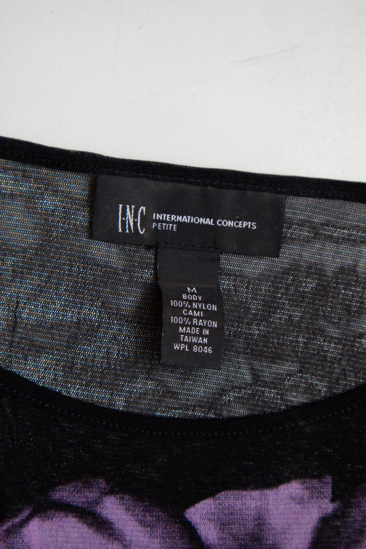 #43 International Concepts floral lined mesh top | c. 165 | size 12
