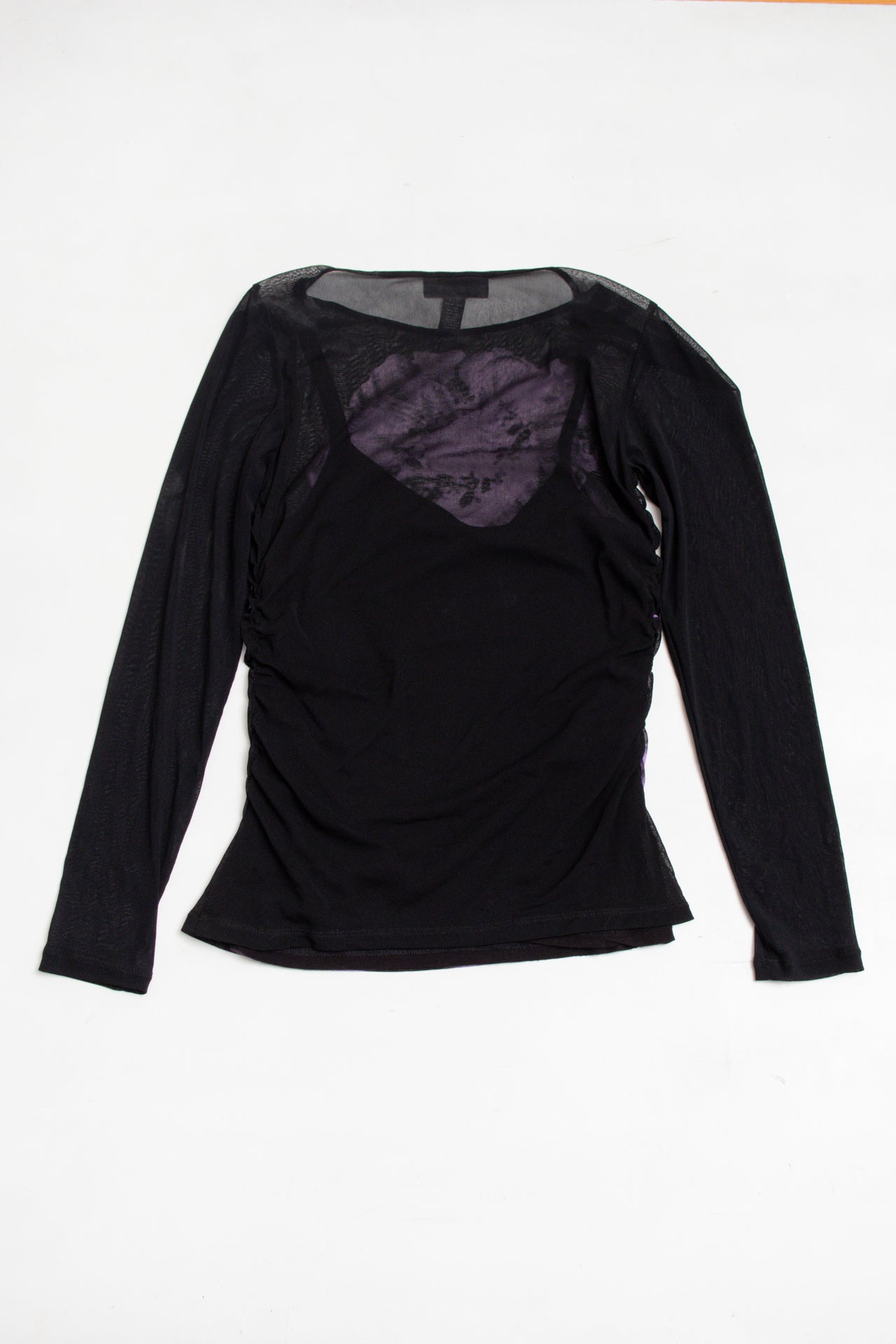 #43 International Concepts floral lined mesh top | c. 165 | size 12