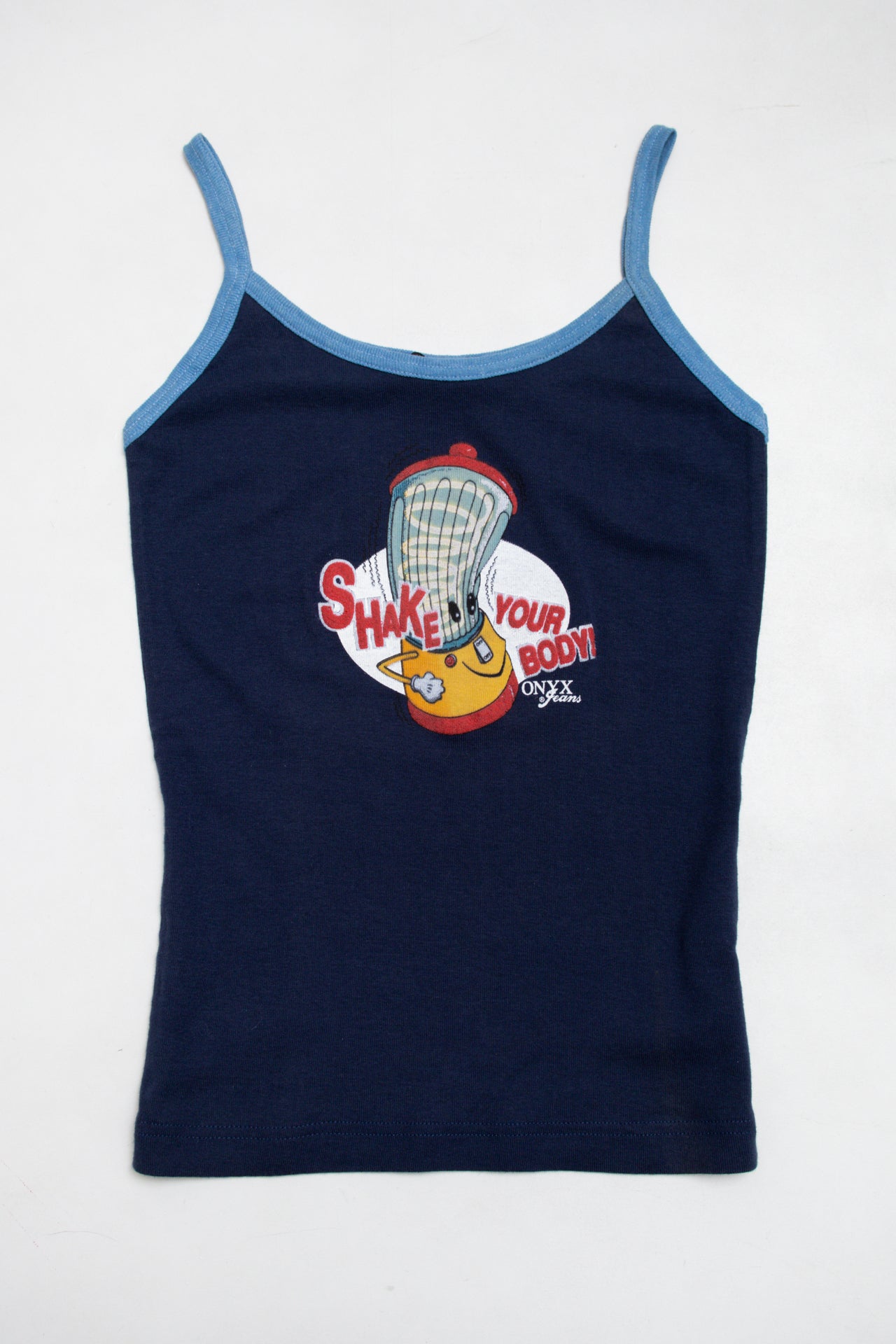 #54 Onyx 'Shake Your Body' cotton cami | c. 165 | size 8