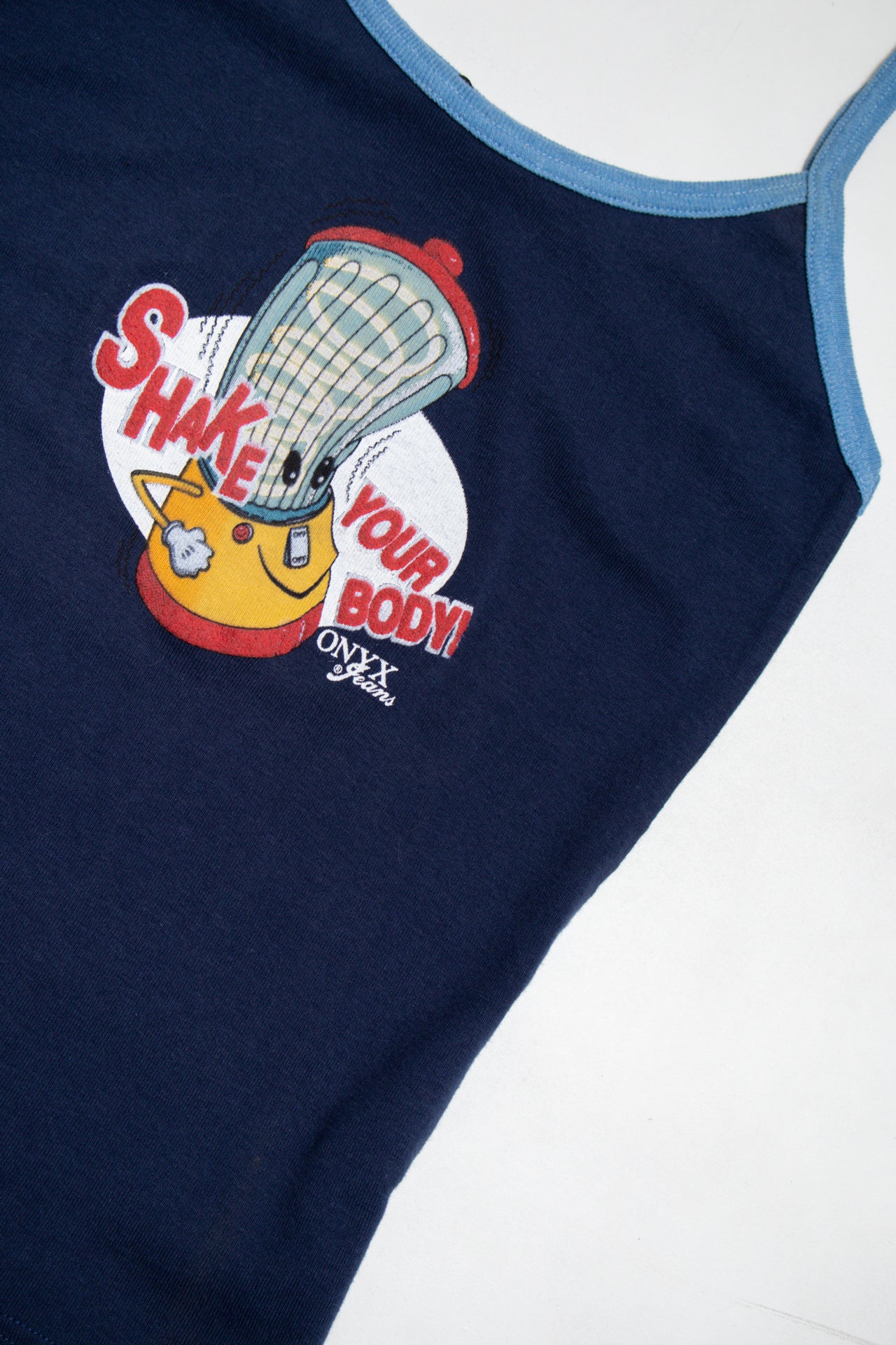#54 Onyx 'Shake Your Body' cotton cami | c. 165 | size 8