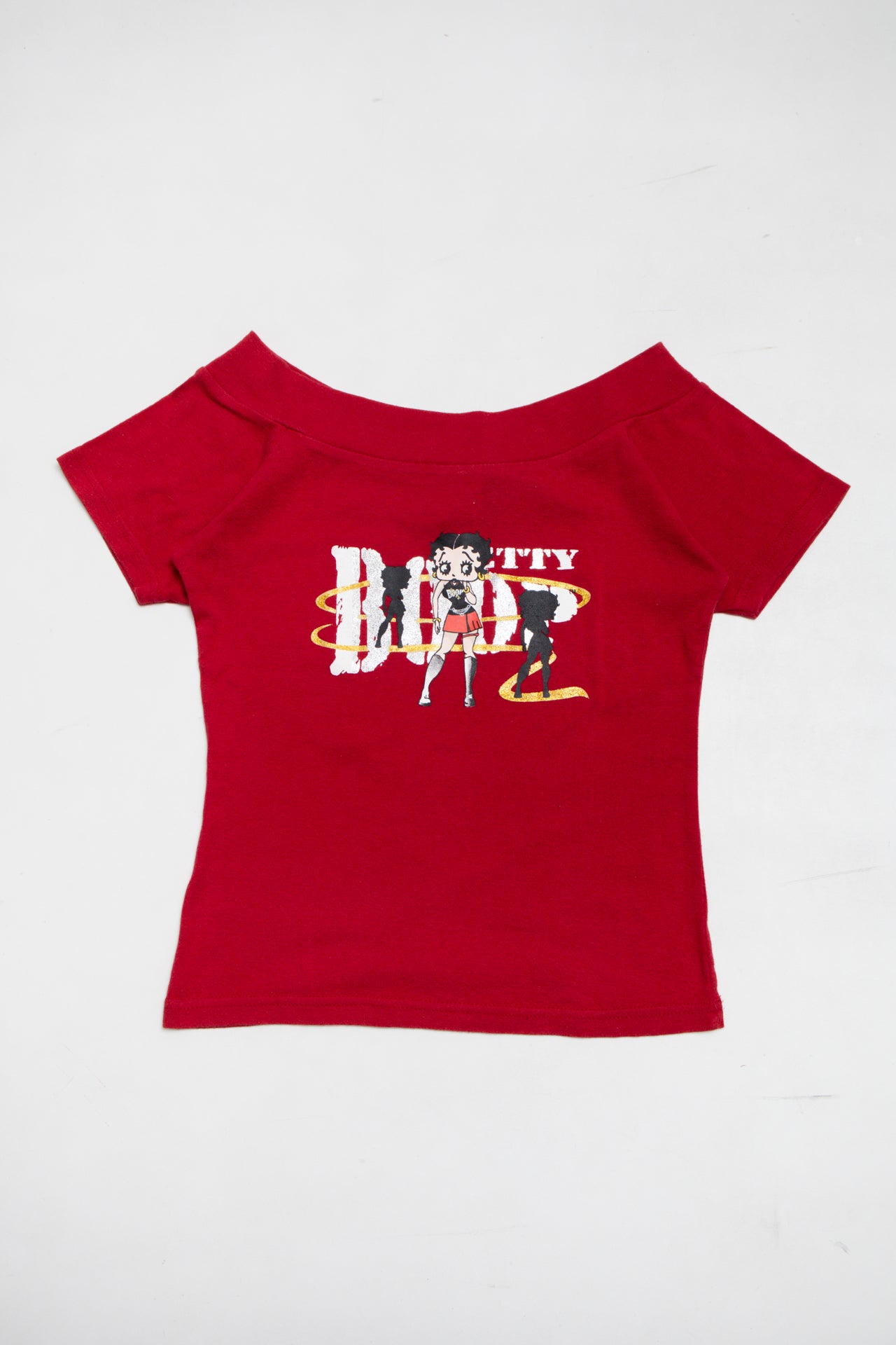 #58 Betty Boop cotton bad girl cow-neck tee | c. 165 | size 8