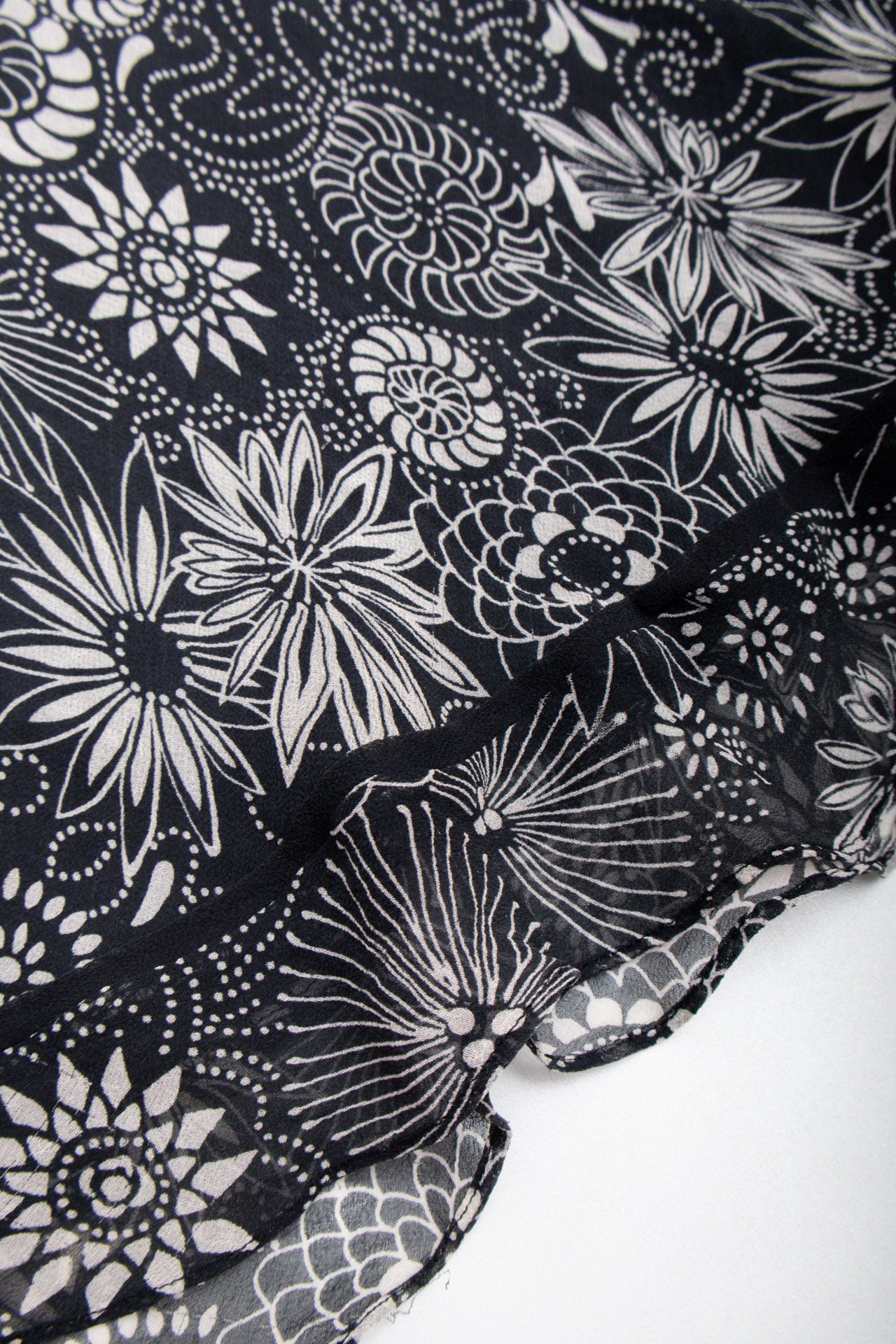 #74 Allison Taylor Silk Black Floral Midi | Collection 140 | Size 8/10