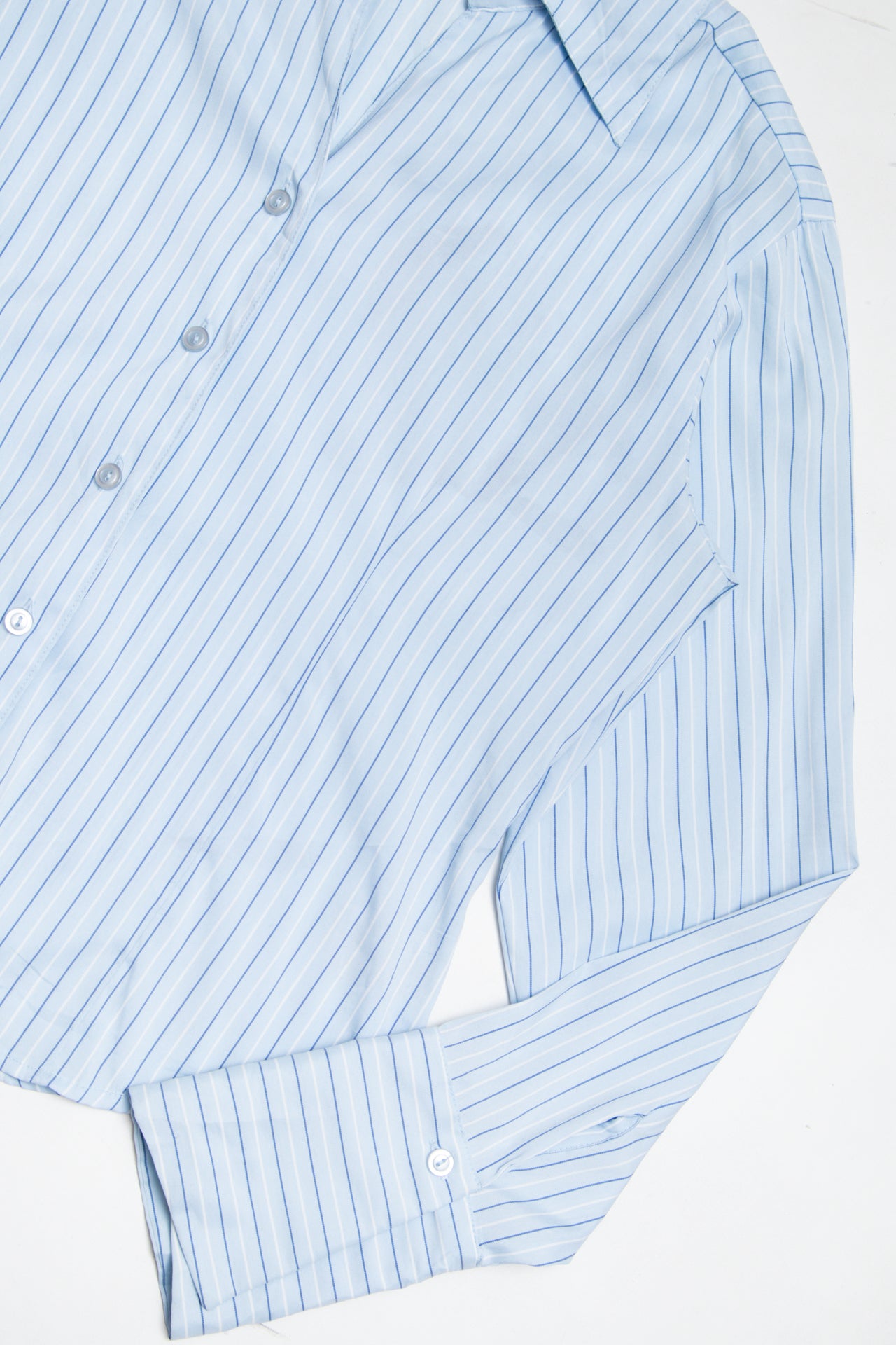 #63 Beechers Brook blue striped button up | c. 165 | size 12