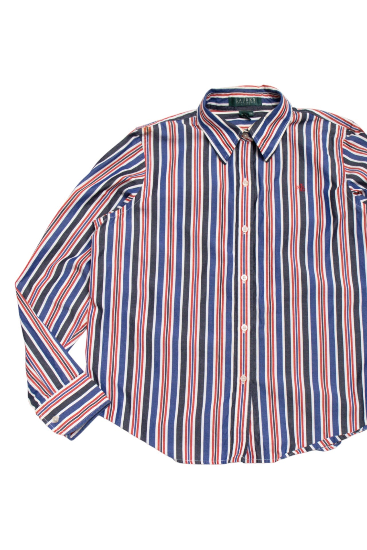 #66 Ralph Lauren striped cotton button up | c. 165 | size 8/10