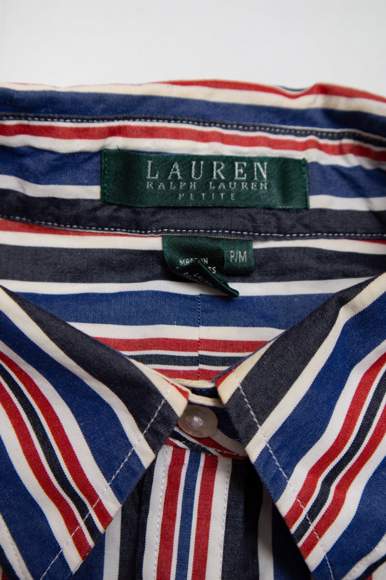 #66 Ralph Lauren striped cotton button up | c. 165 | size 8/10