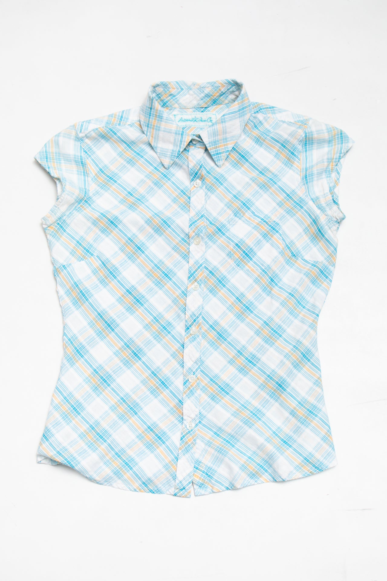 #69 Arizona Jean Co plaid button up | c. 165 | size 6/8