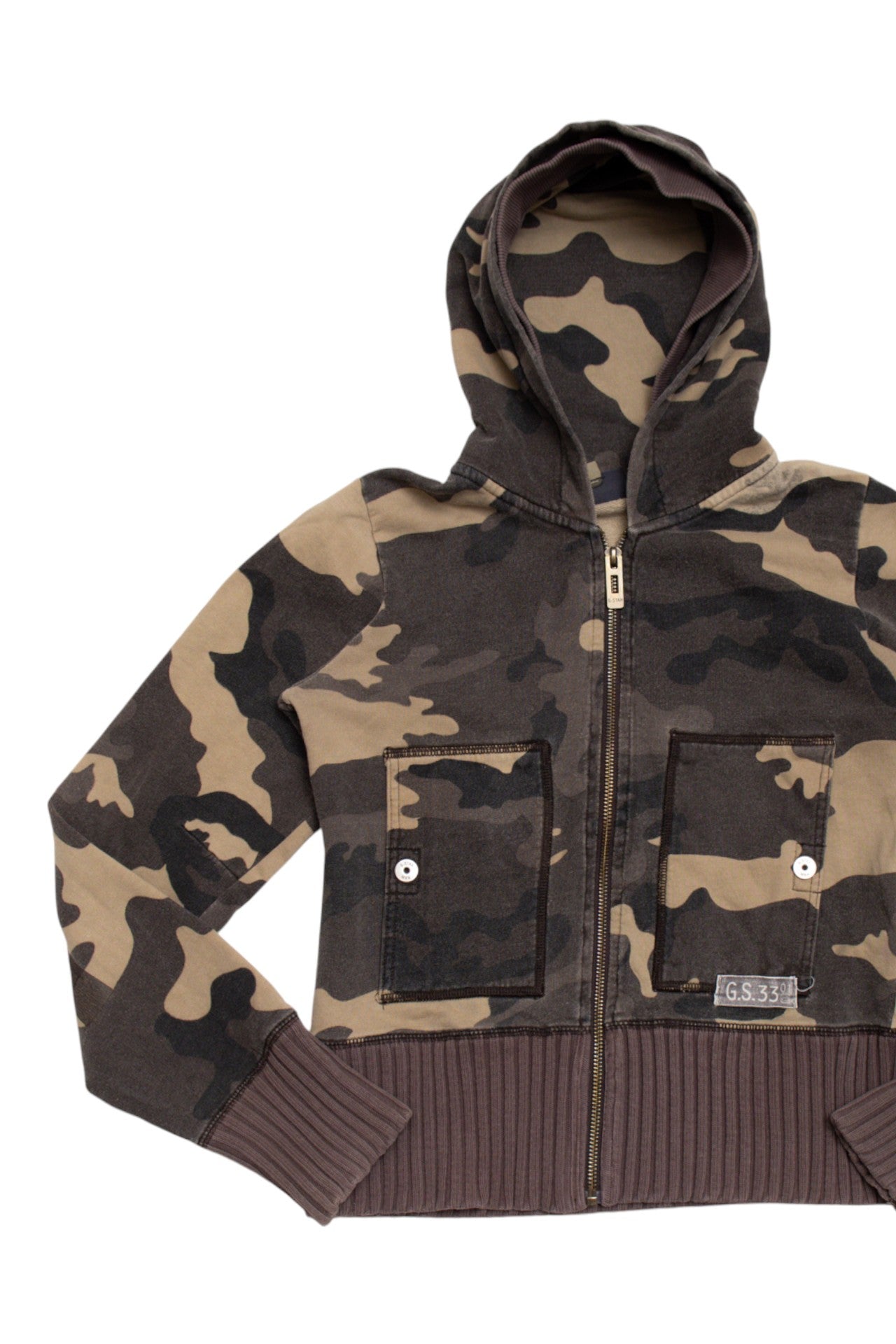 #70 G-Star camo zip up hoodie | c. 165 | size 8