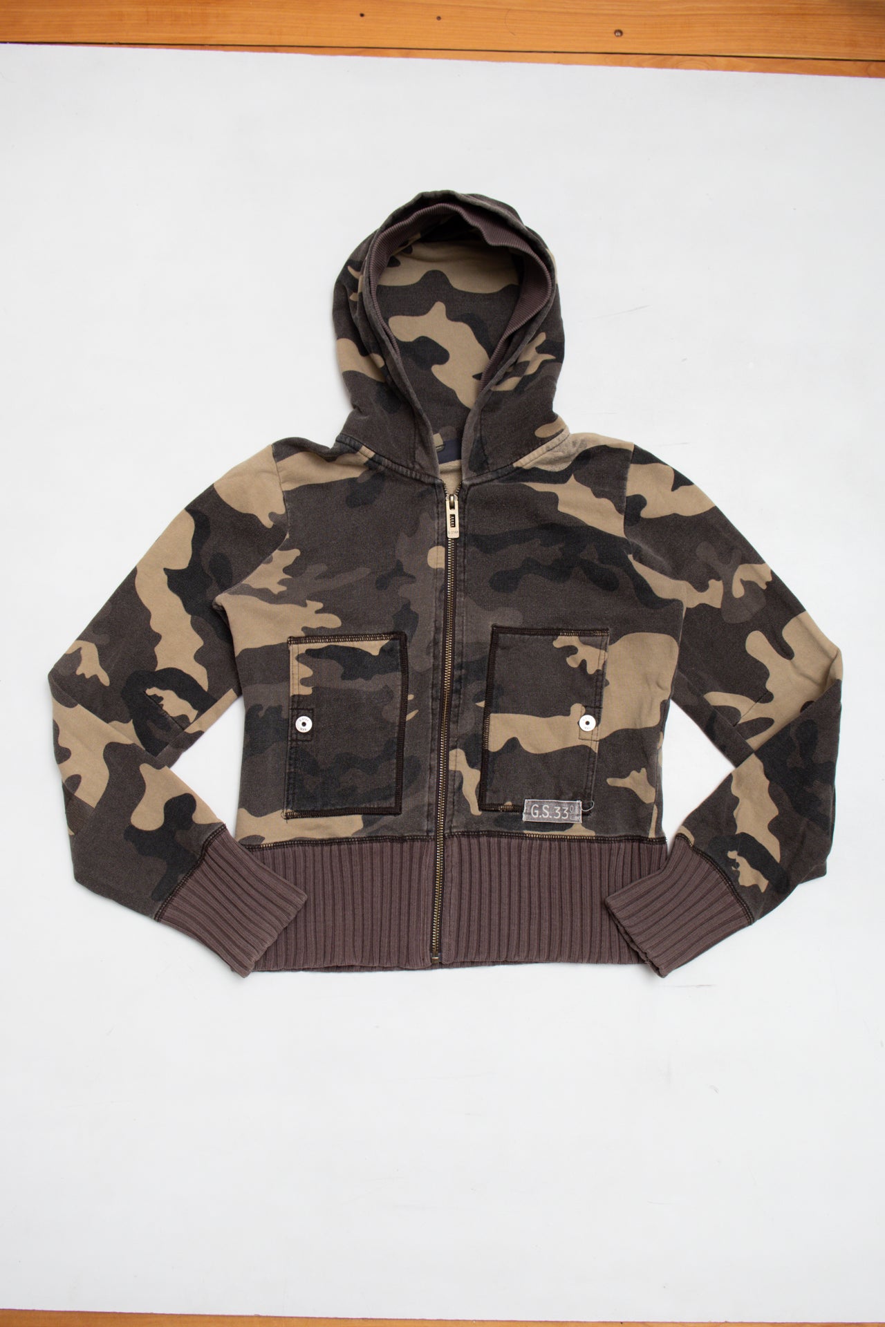#70 G-Star camo zip up hoodie | c. 165 | size 8