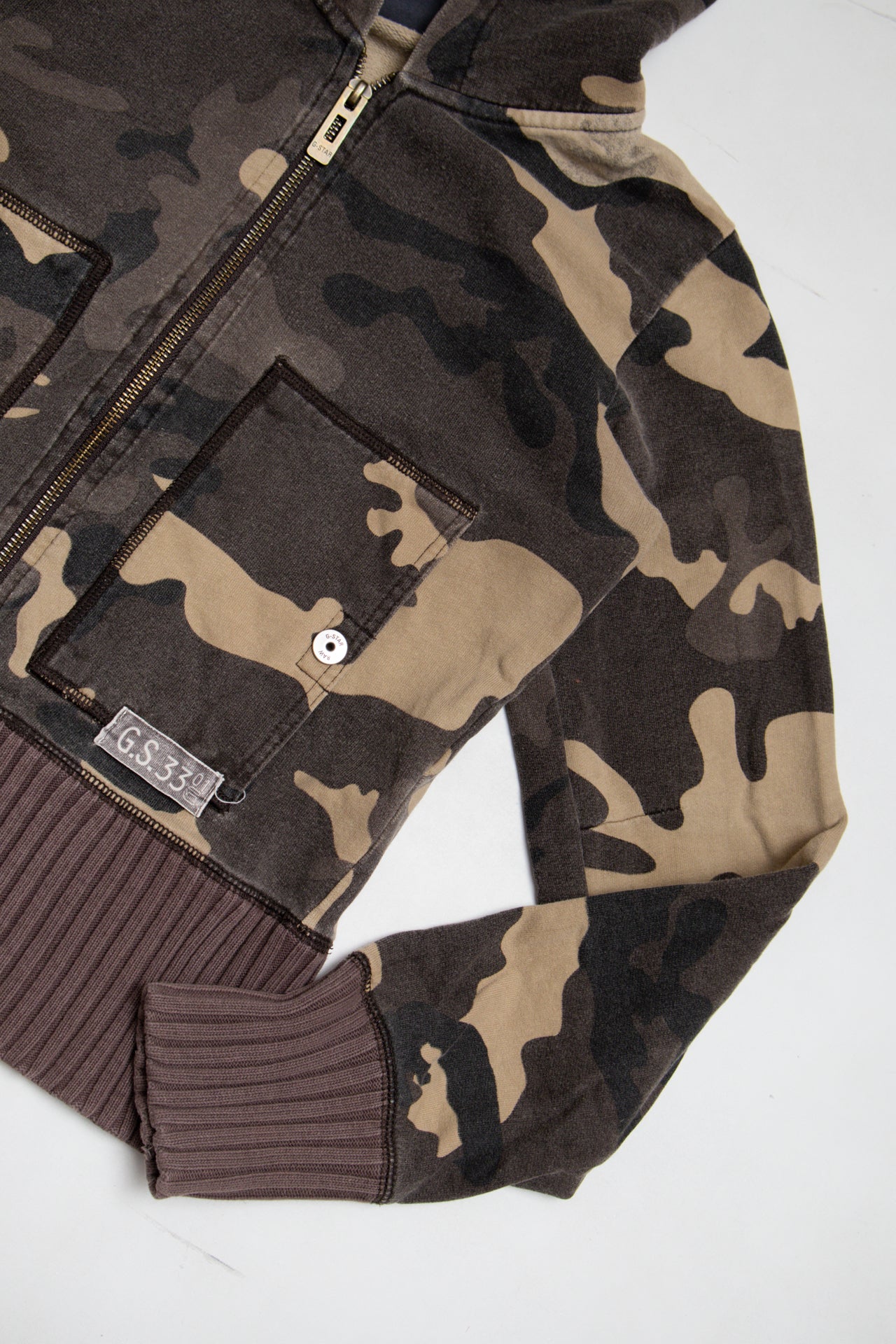 #70 G-Star camo zip up hoodie | c. 165 | size 8