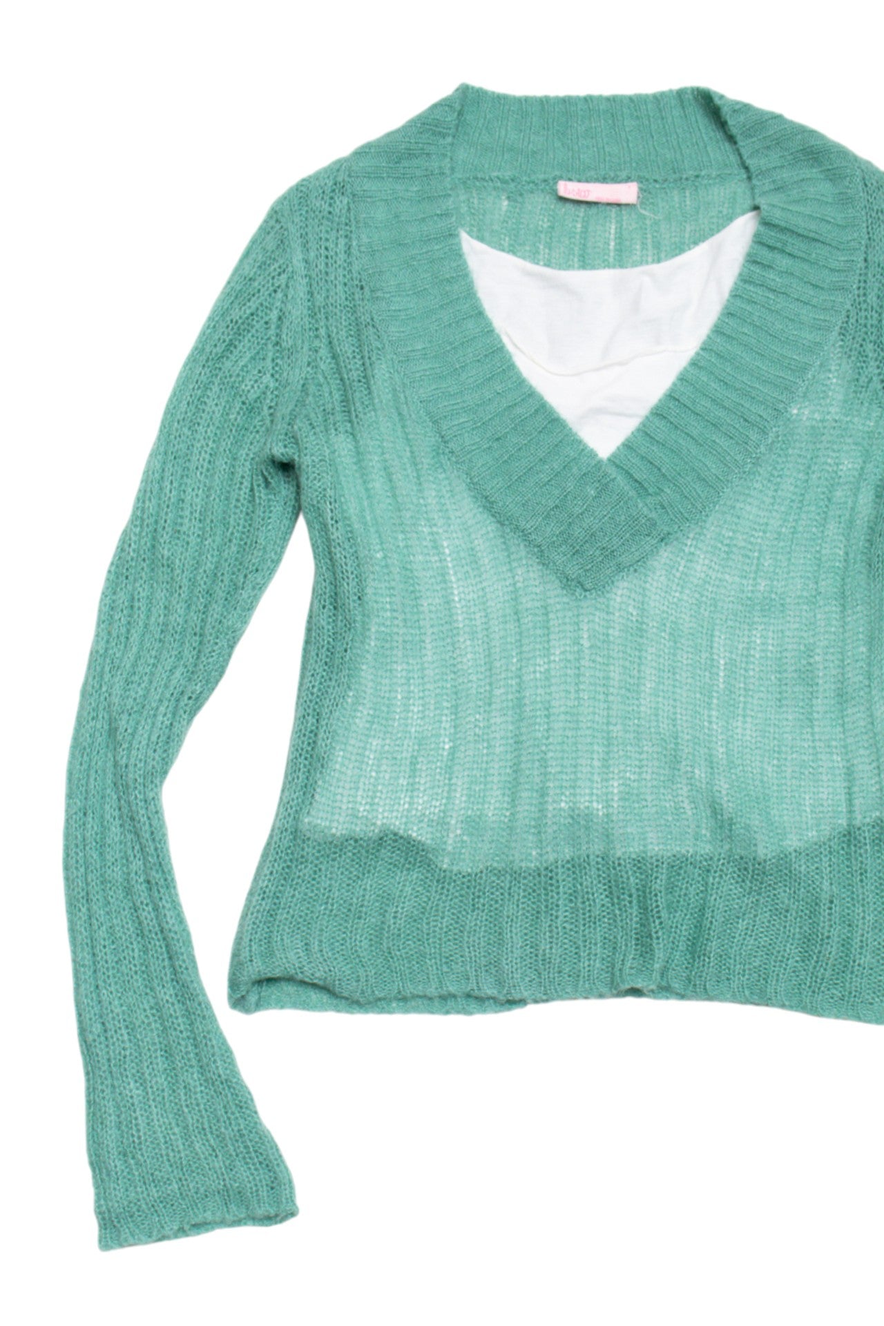 #71 B Star turquoise lined jumper | c. 165 | size 12