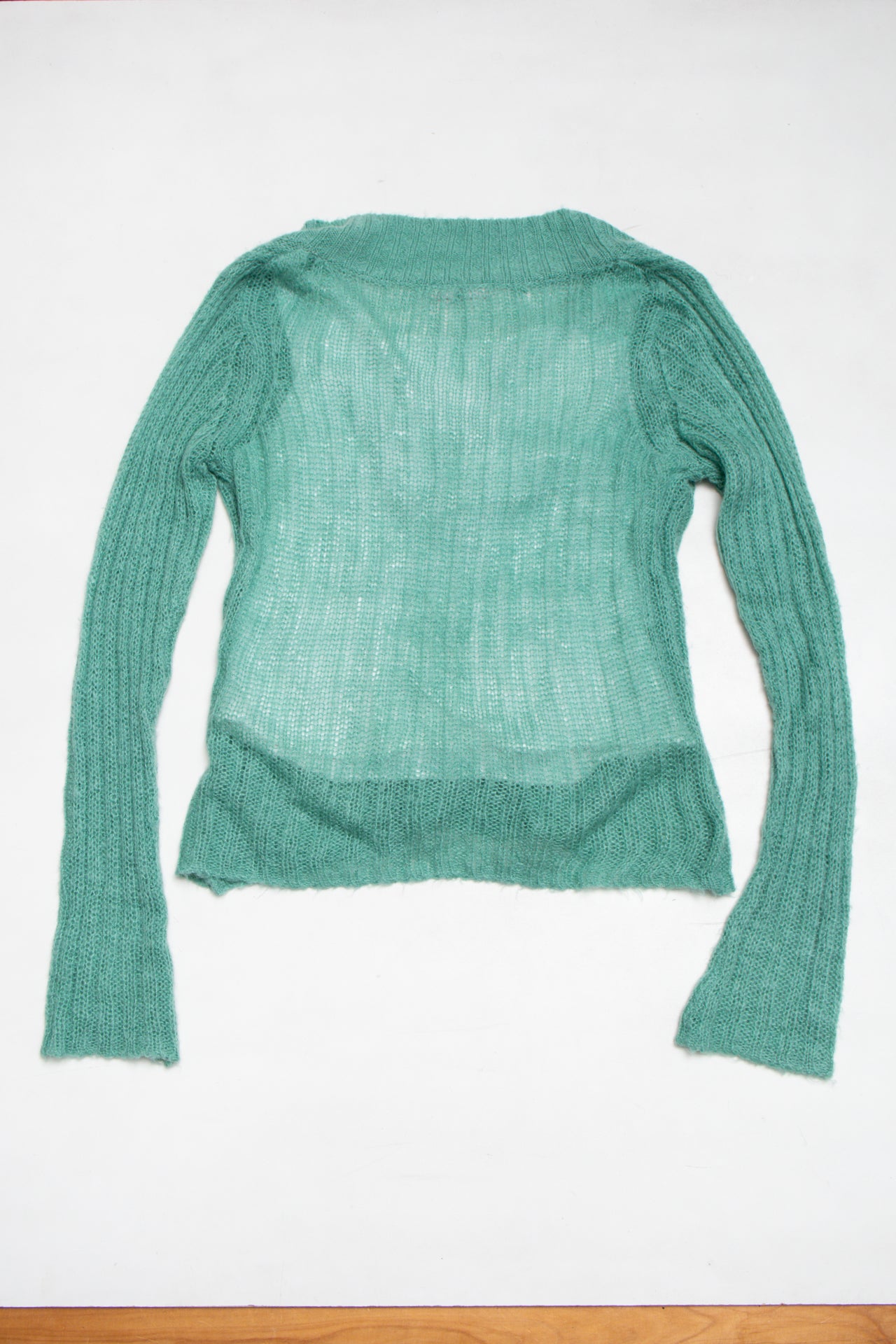 #71 B Star turquoise lined jumper | c. 165 | size 12
