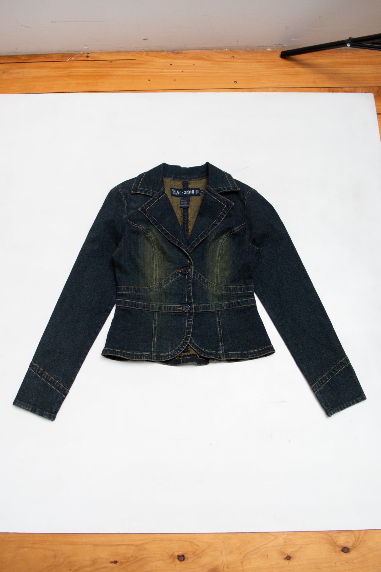 #74 AC-3998 fitted denim jacket | c. 165 | size 10