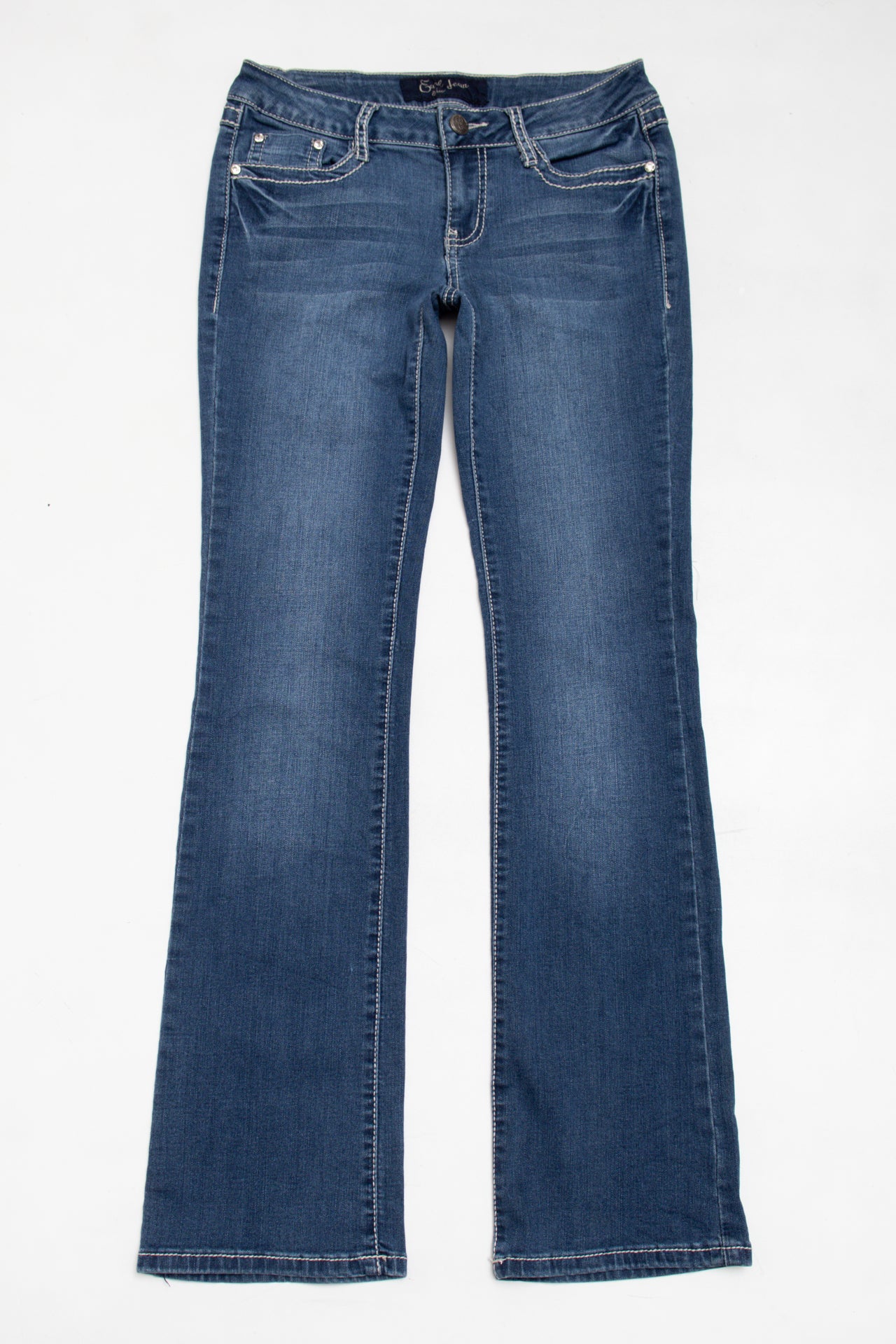 #77 Early Jean embroidered rhinestoned jeans | c. 165 | size 6
