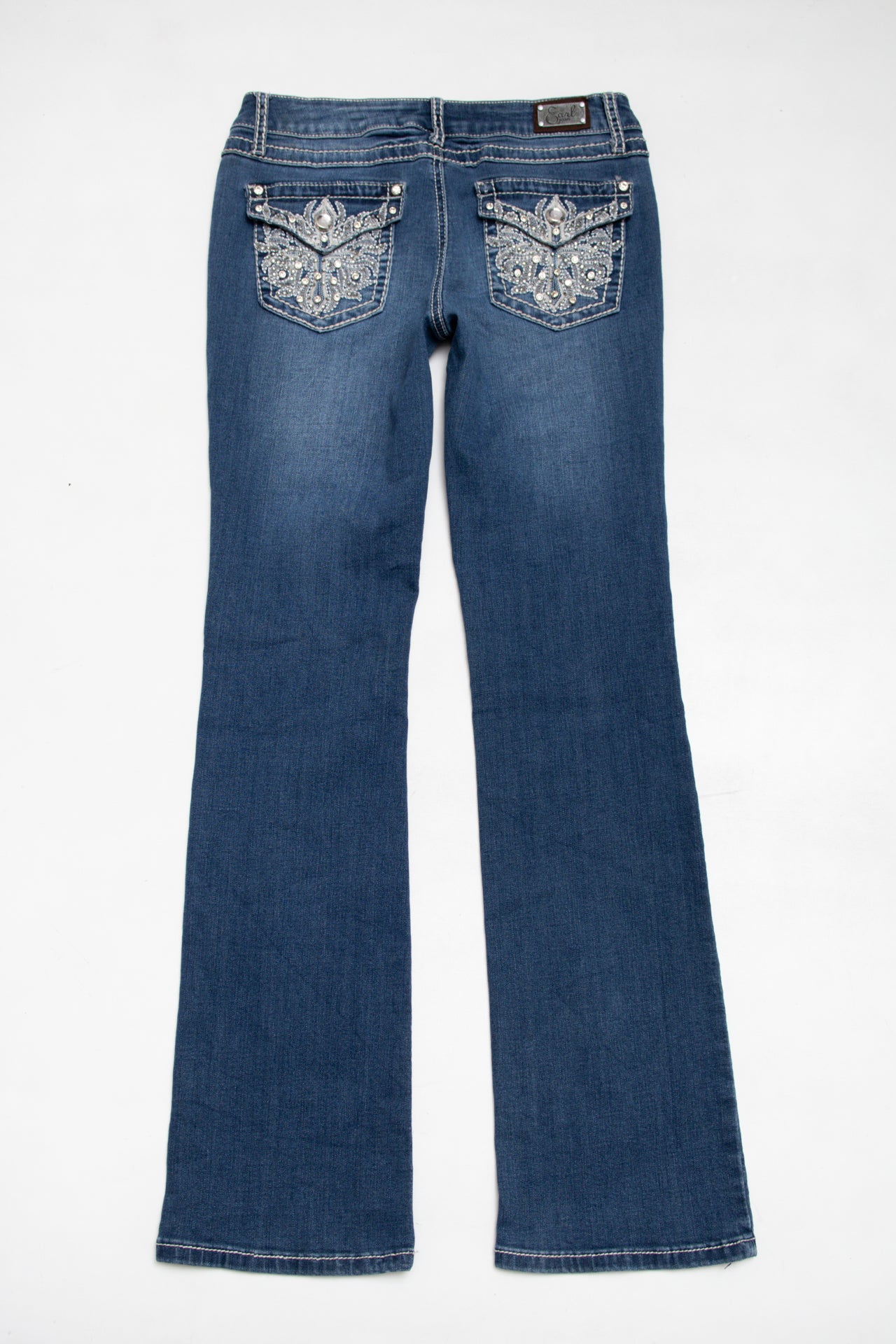 #77 Early Jean embroidered rhinestoned jeans | c. 165 | size 6