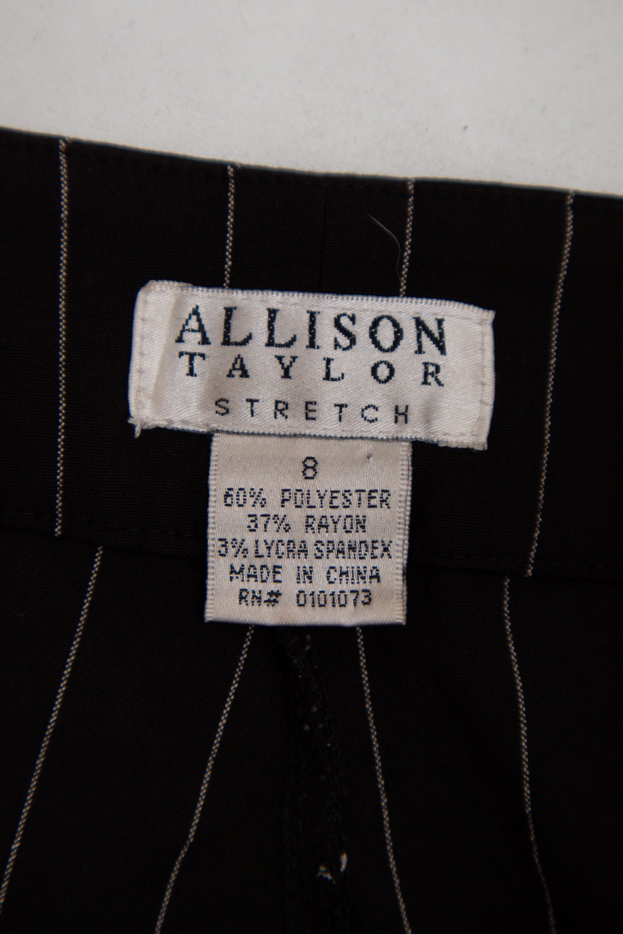 #88 Allison Taylor high-waisted pinstripe pants | c. 165 | size 8