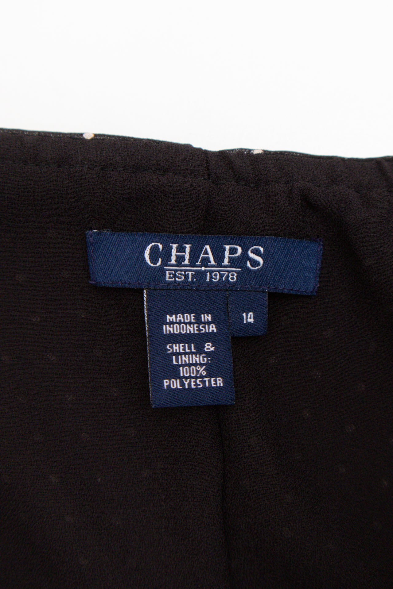 #89 Chaps polka dot midi skirt | c. 165 | size 14