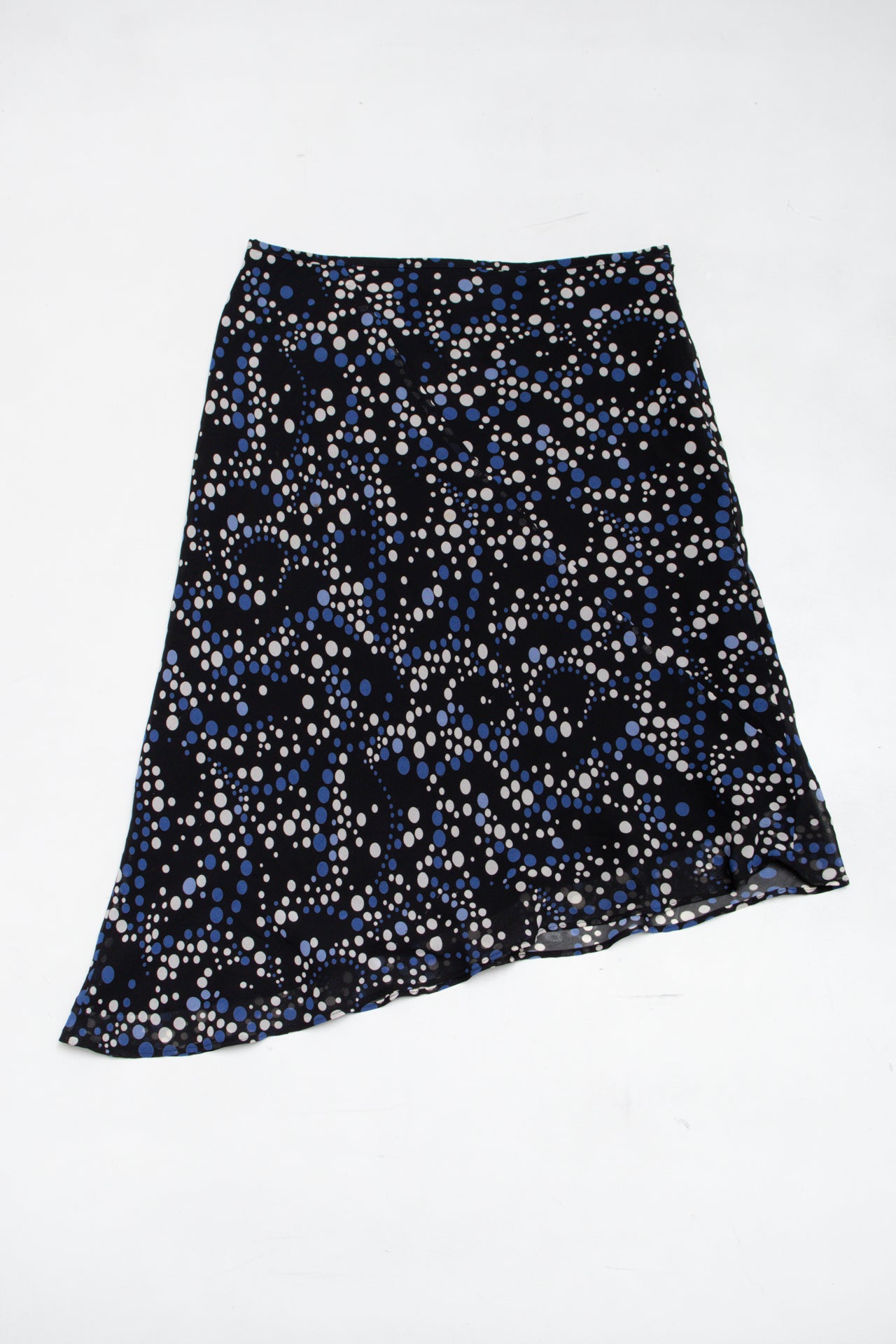#90 Annex asymmetrical polka dot skirt | c. 165 | size 8