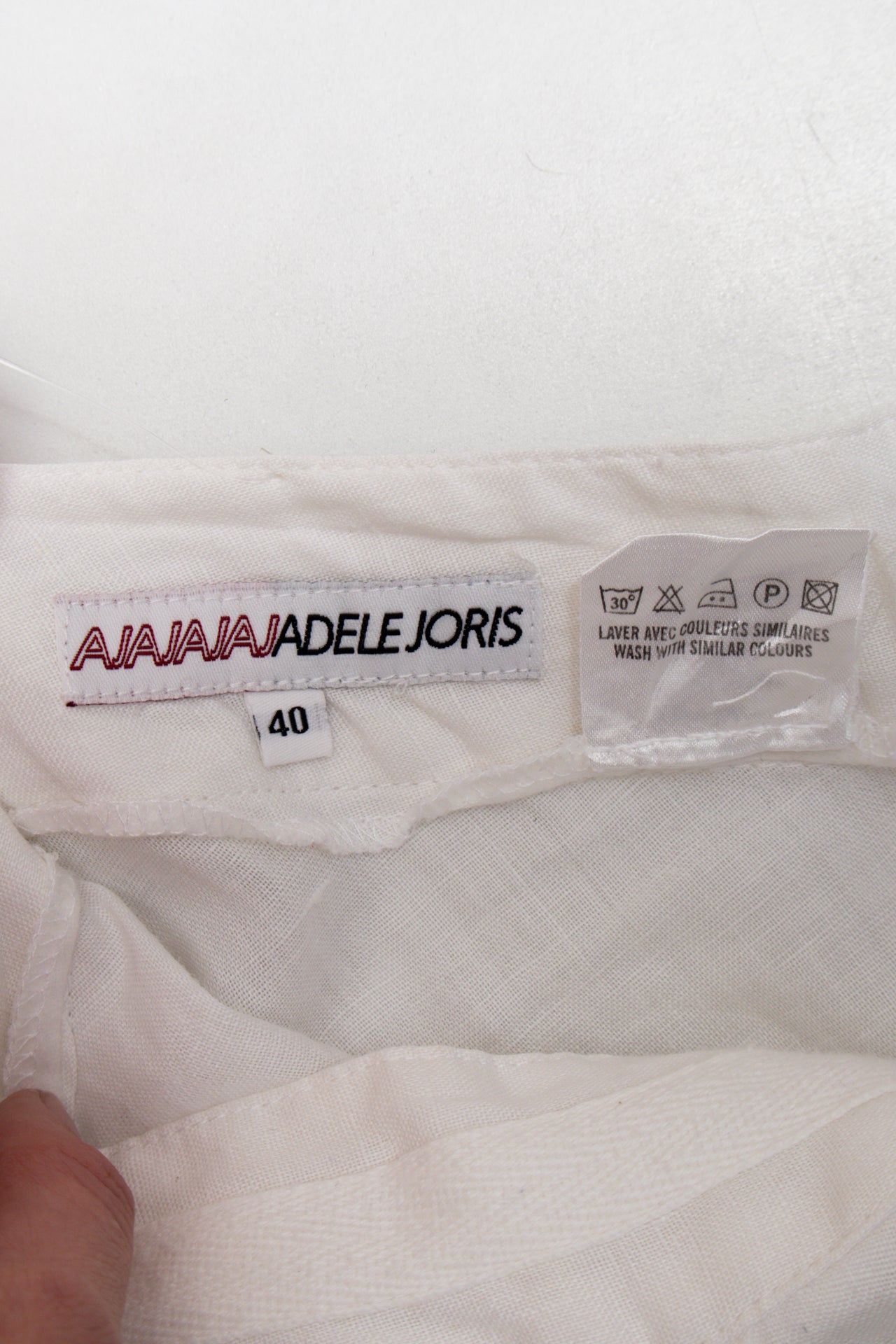 #93 Ajajajaj midi white linen skirt | c. 165 | size 10