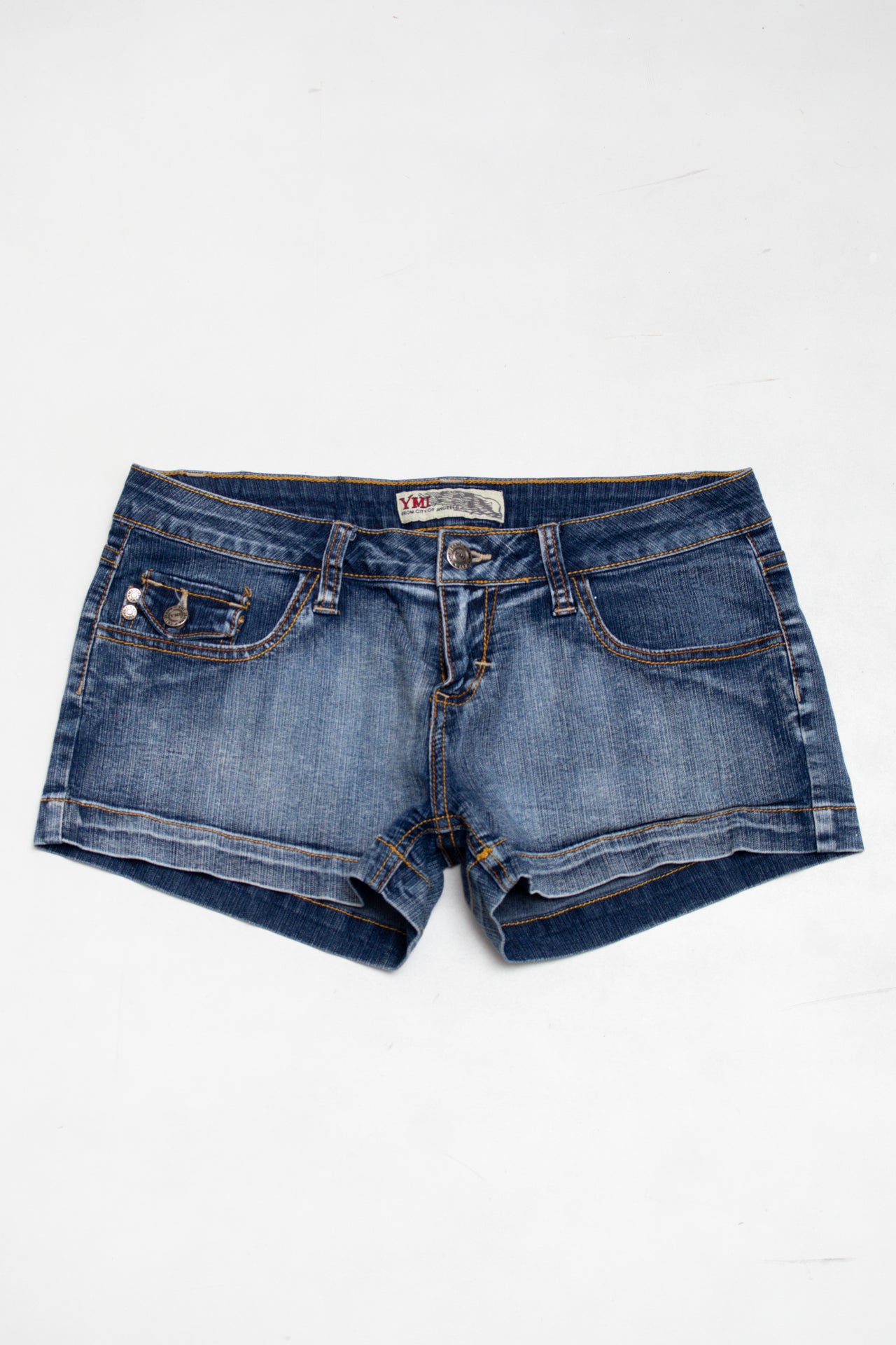 #102 YMI denim mini shorts | c. 165 | size 6
