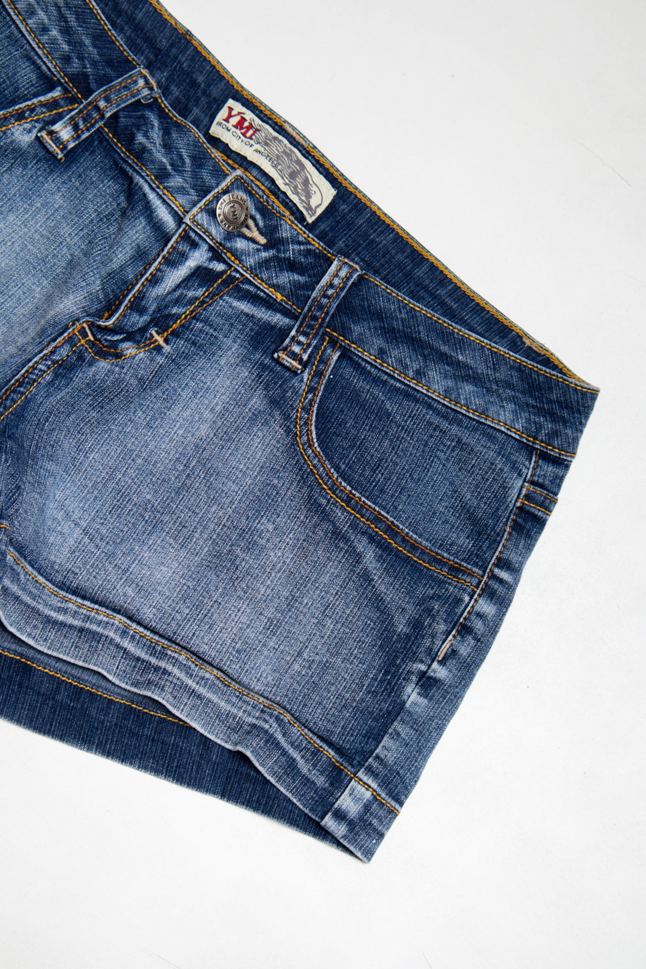#102 YMI denim mini shorts | c. 165 | size 6