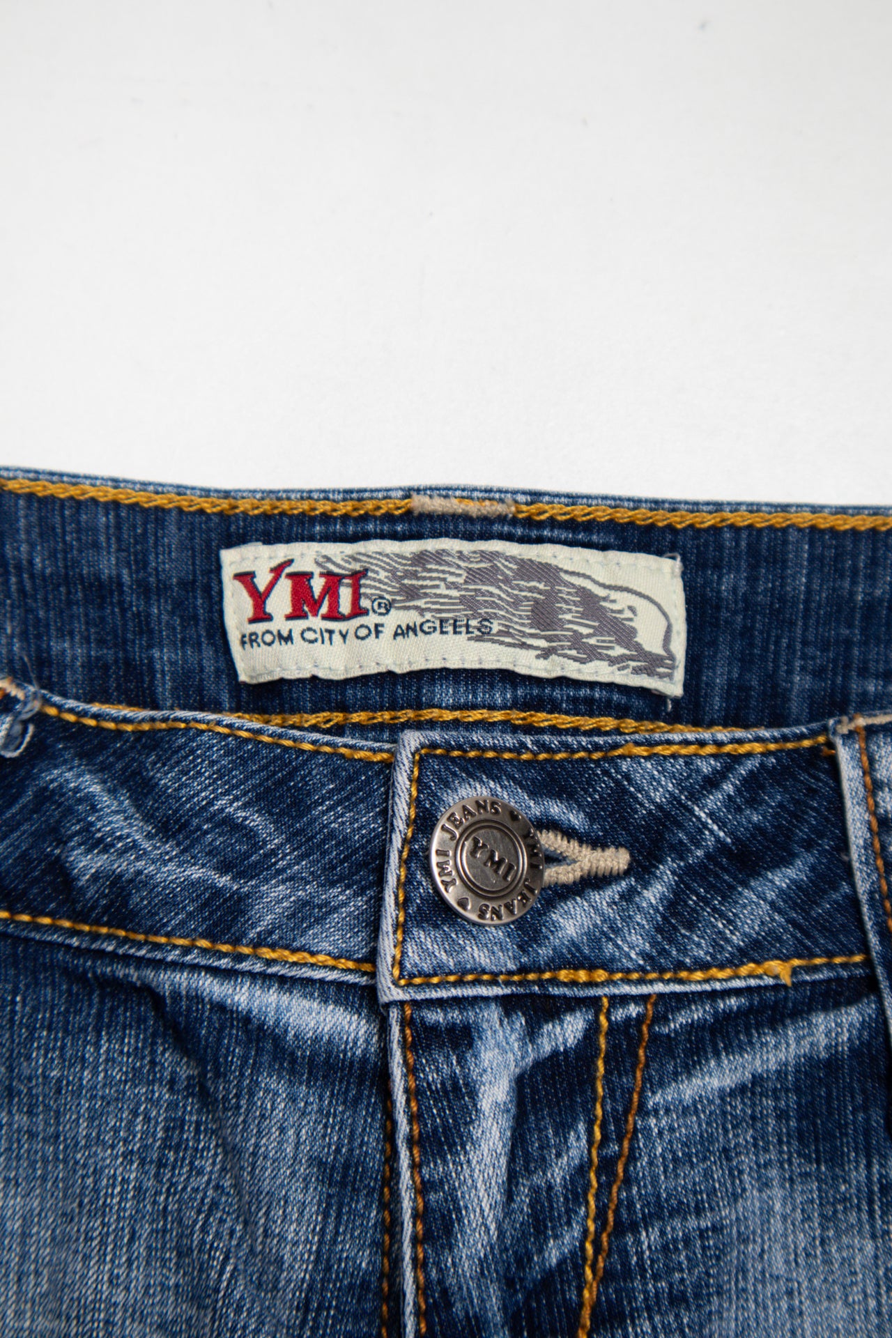 #102 YMI denim mini shorts | c. 165 | size 6