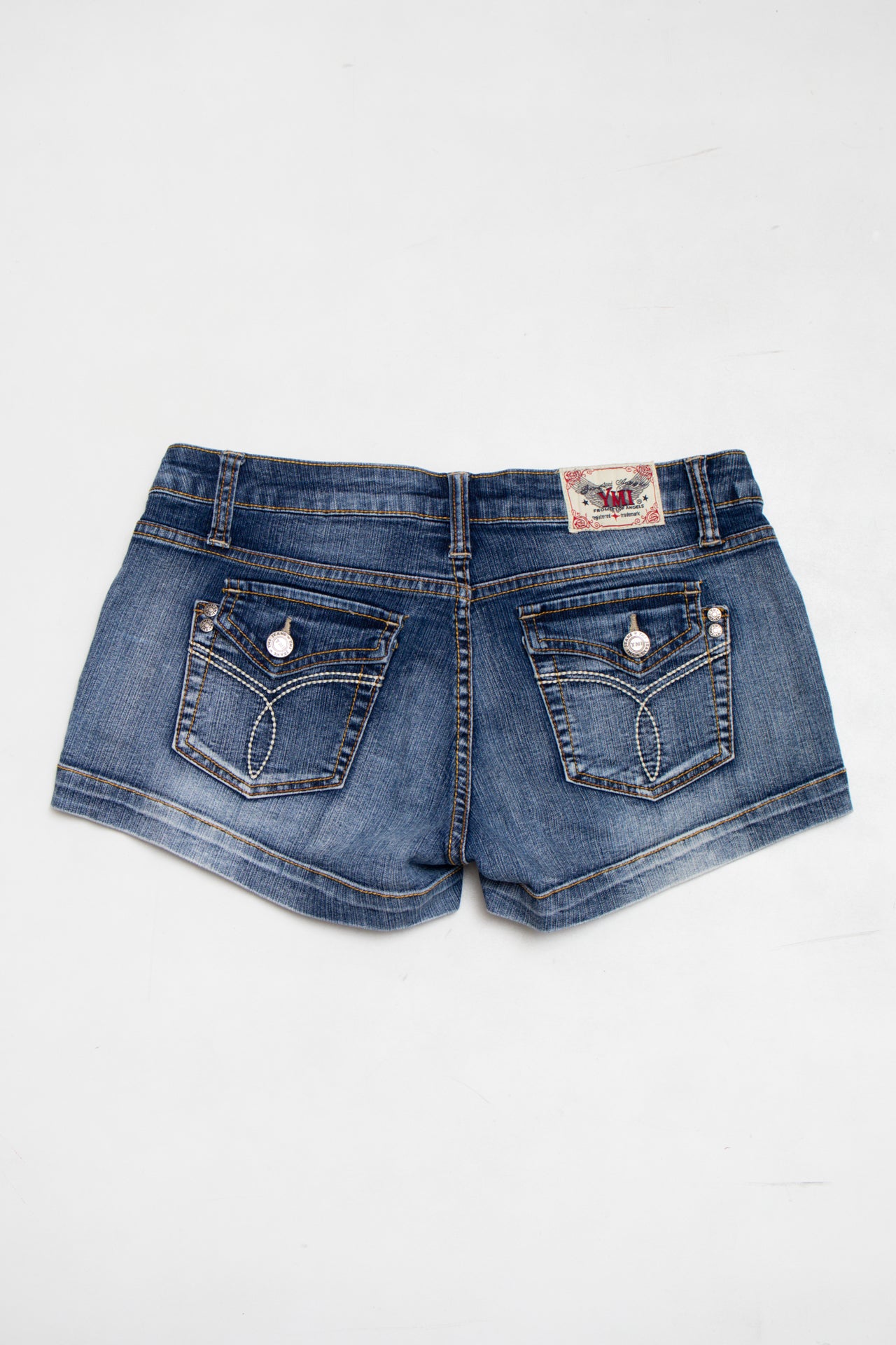 #102 YMI denim mini shorts | c. 165 | size 6