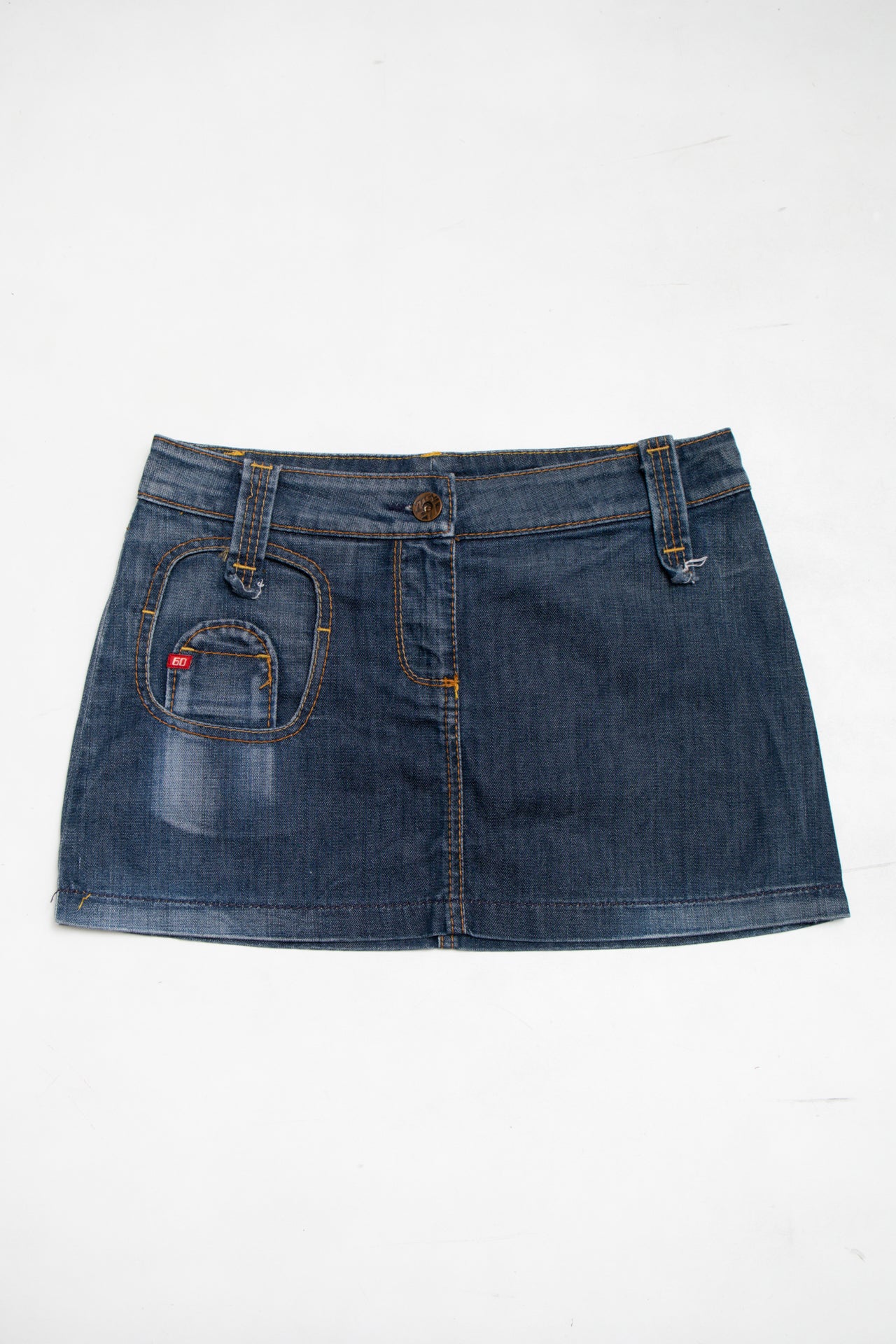 #107 Miss Sixty dark wash denim mini skirt | c. 165 | size 10