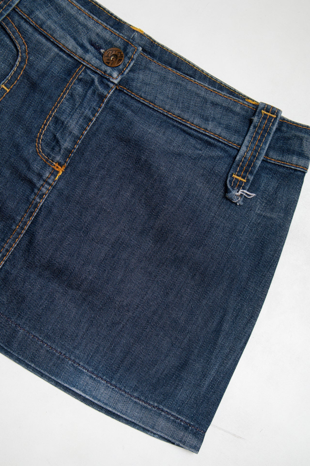 #107 Miss Sixty dark wash denim mini skirt | c. 165 | size 10