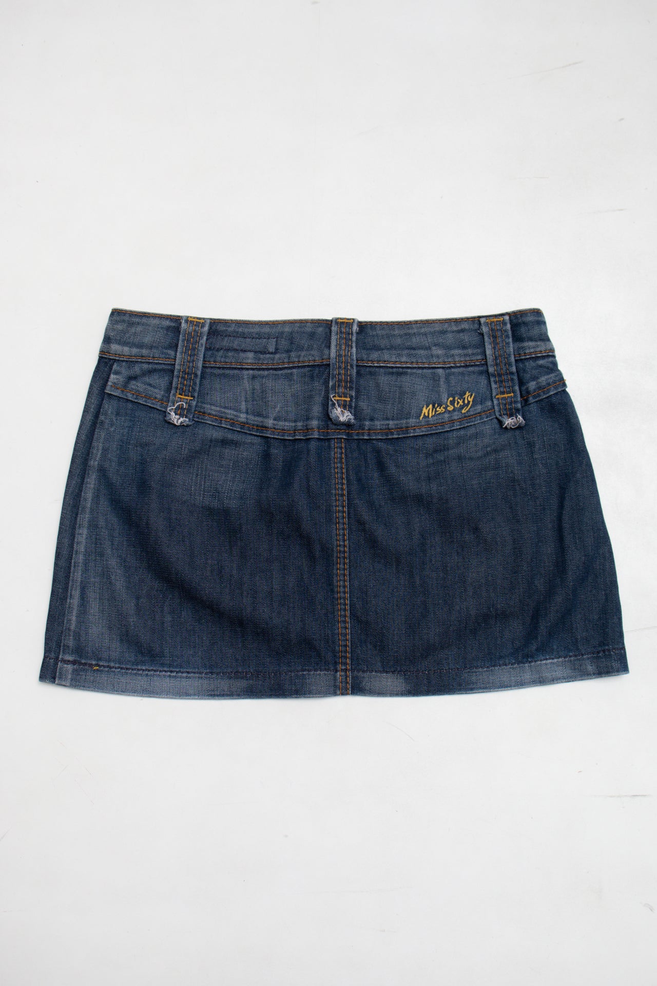 #107 Miss Sixty dark wash denim mini skirt | c. 165 | size 10