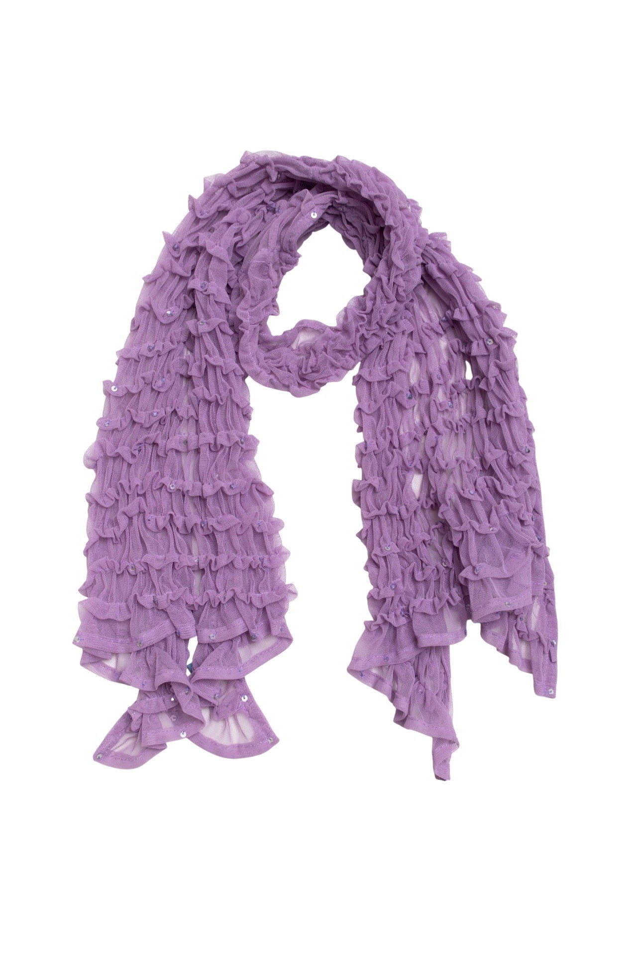 #108 Purple sequinned scarf | c. 165